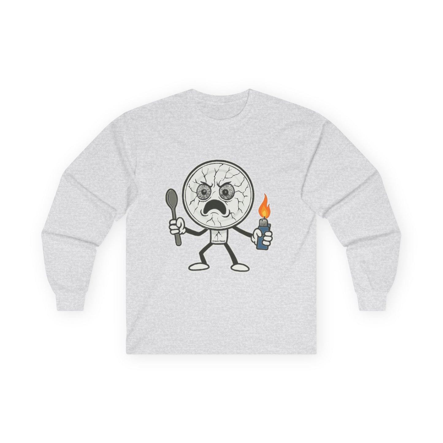 Crack Head- Long Sleeve Tee - Unisex Ultra Cotton Shirt