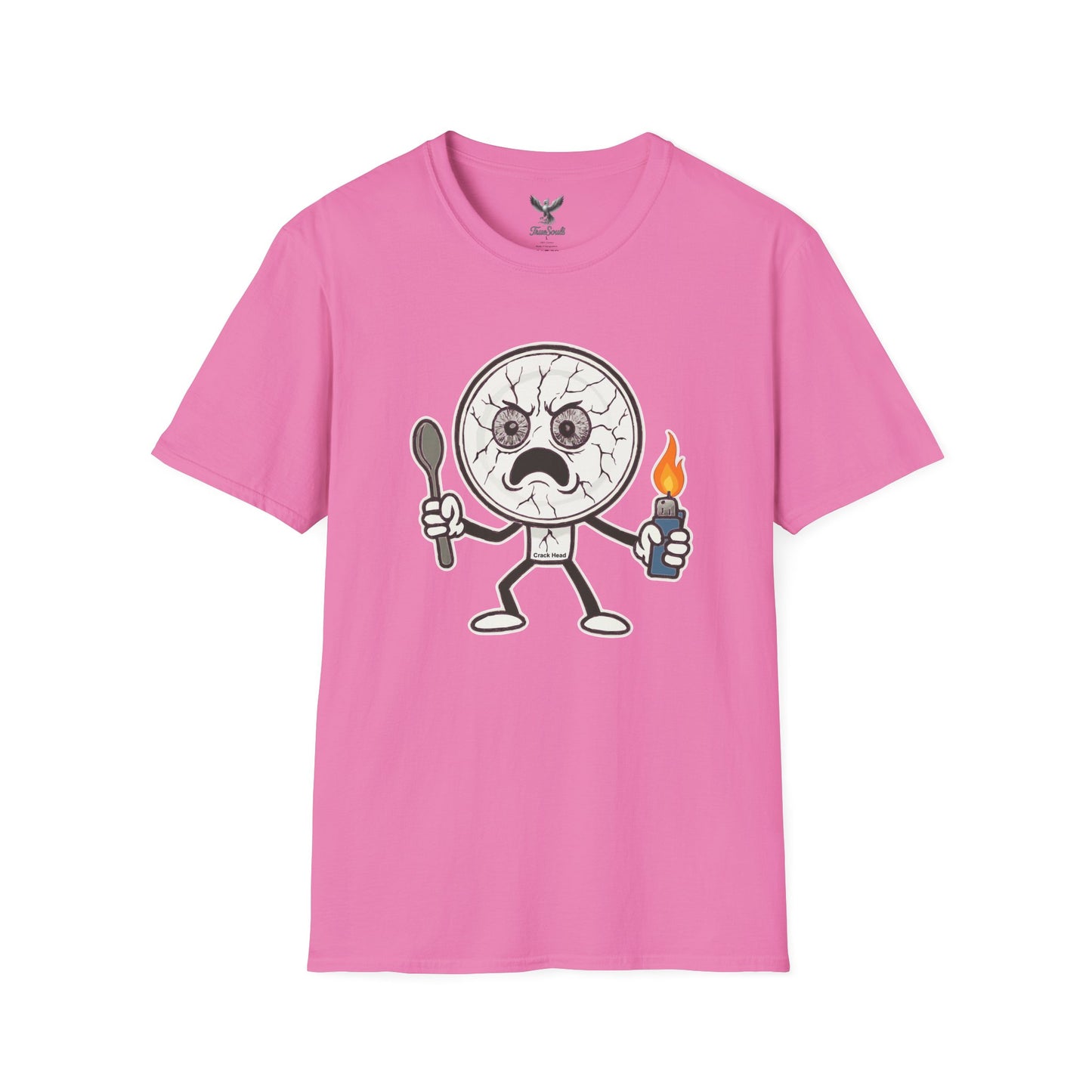 Crack Head - Funny Unisex Softstyle T-Shirt Graphic