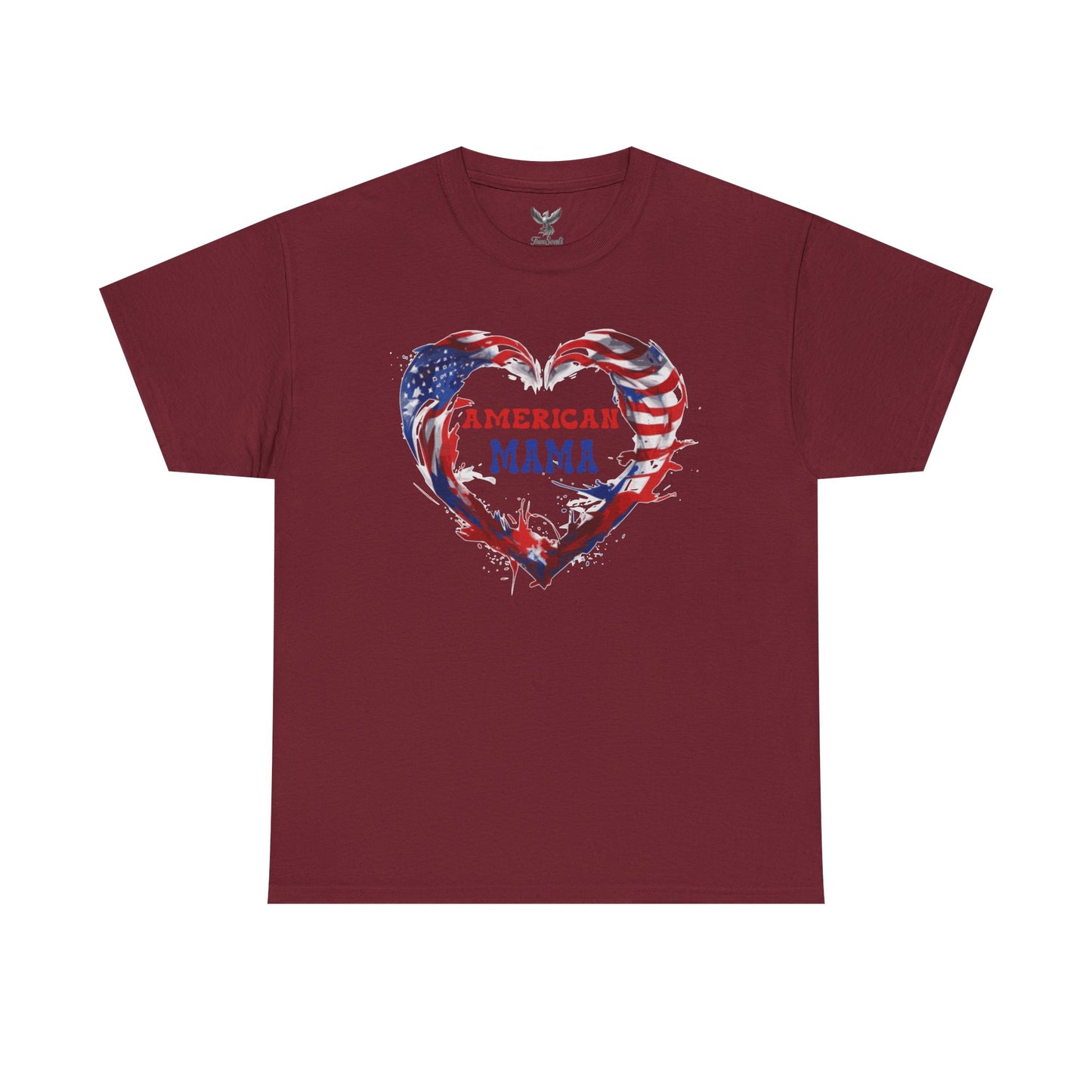 American Mama Heart Tee | Patriotic Shirt for Moms