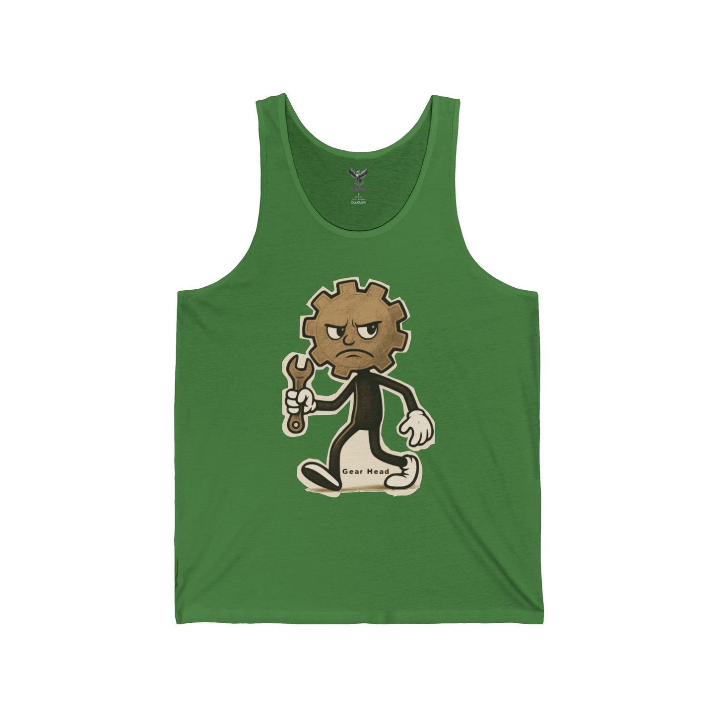 Gear Head - Unisex Jersey Tank - Bold Graphic Tee for Everyday Wear