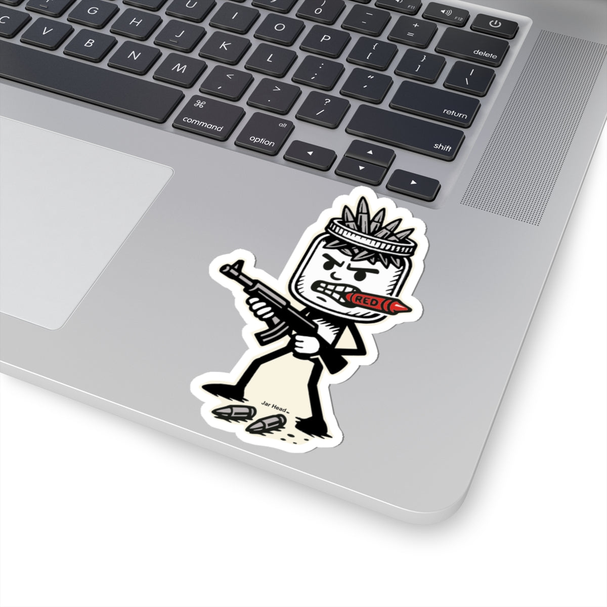 Jar Head Kiss-Cut Stickers - Bold Urban Design for Laptops, Water Bottles, Cars etc.