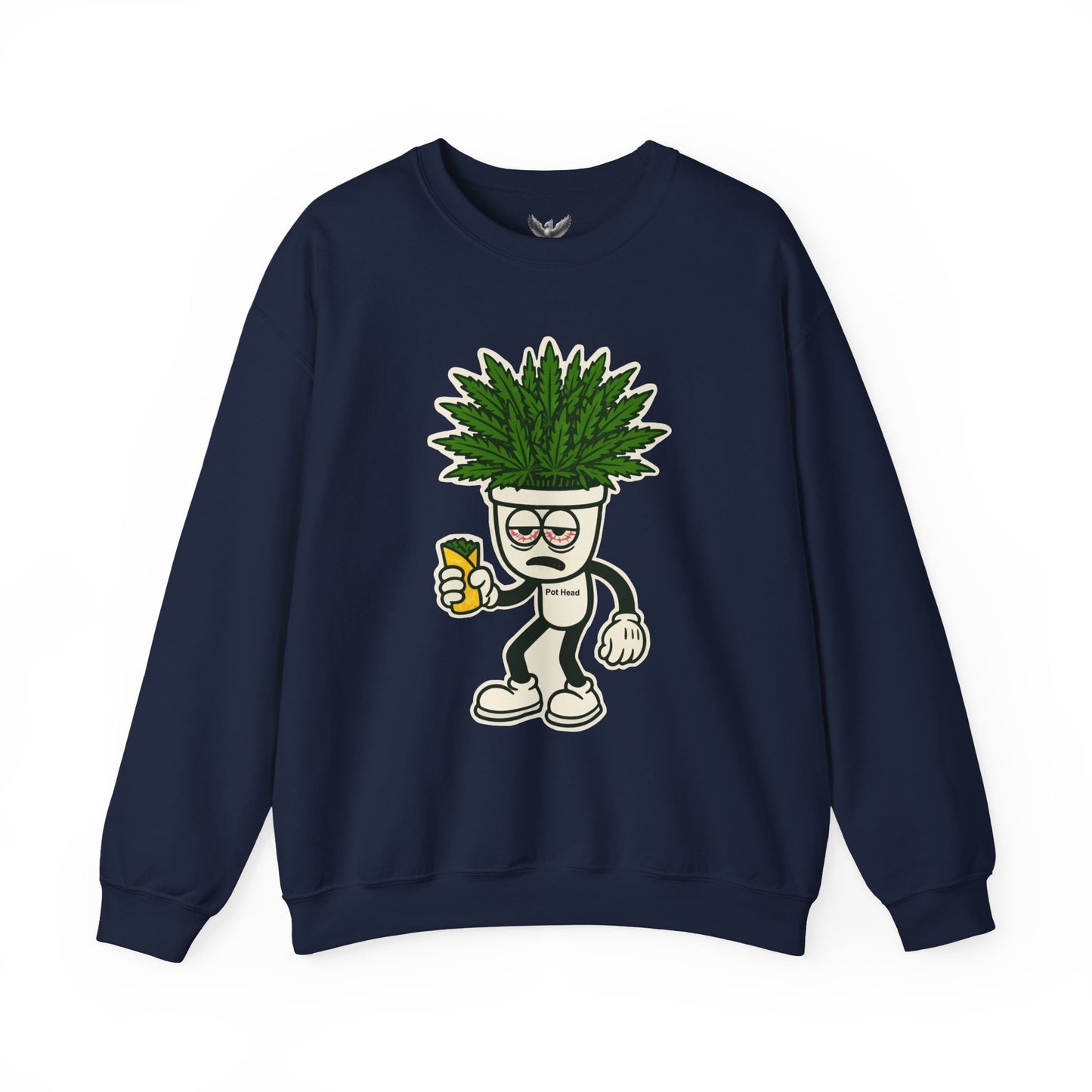 Pot Head - Unisex Crewneck Sweatshirt - Comfortable Stylish Apparel for Everyday Wear