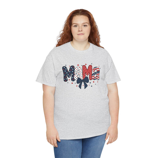 Patriotic Mama Tee - Unisex Cotton Shirt for Moms