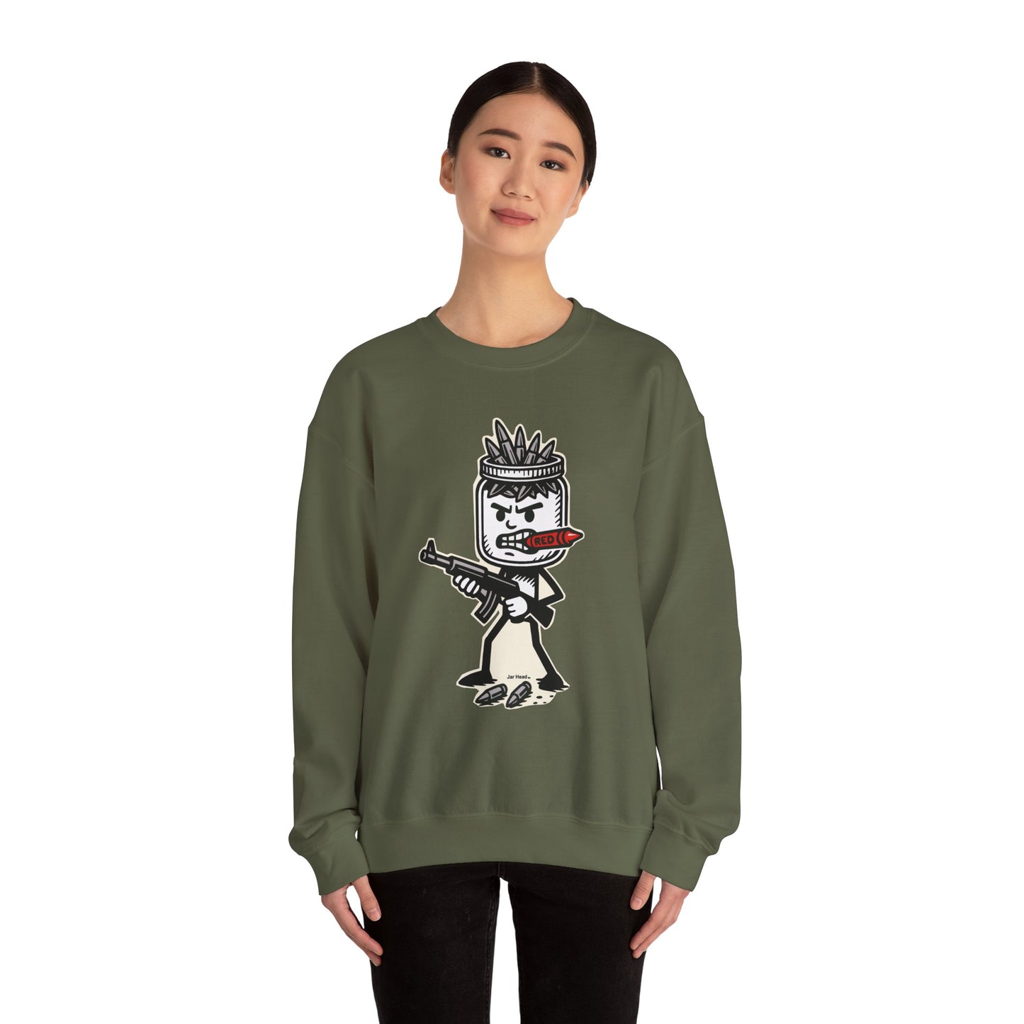 Jar Head - Unisex Crewneck Sweatshirt - Comfortable Stylish Apparel for Everyday Wear