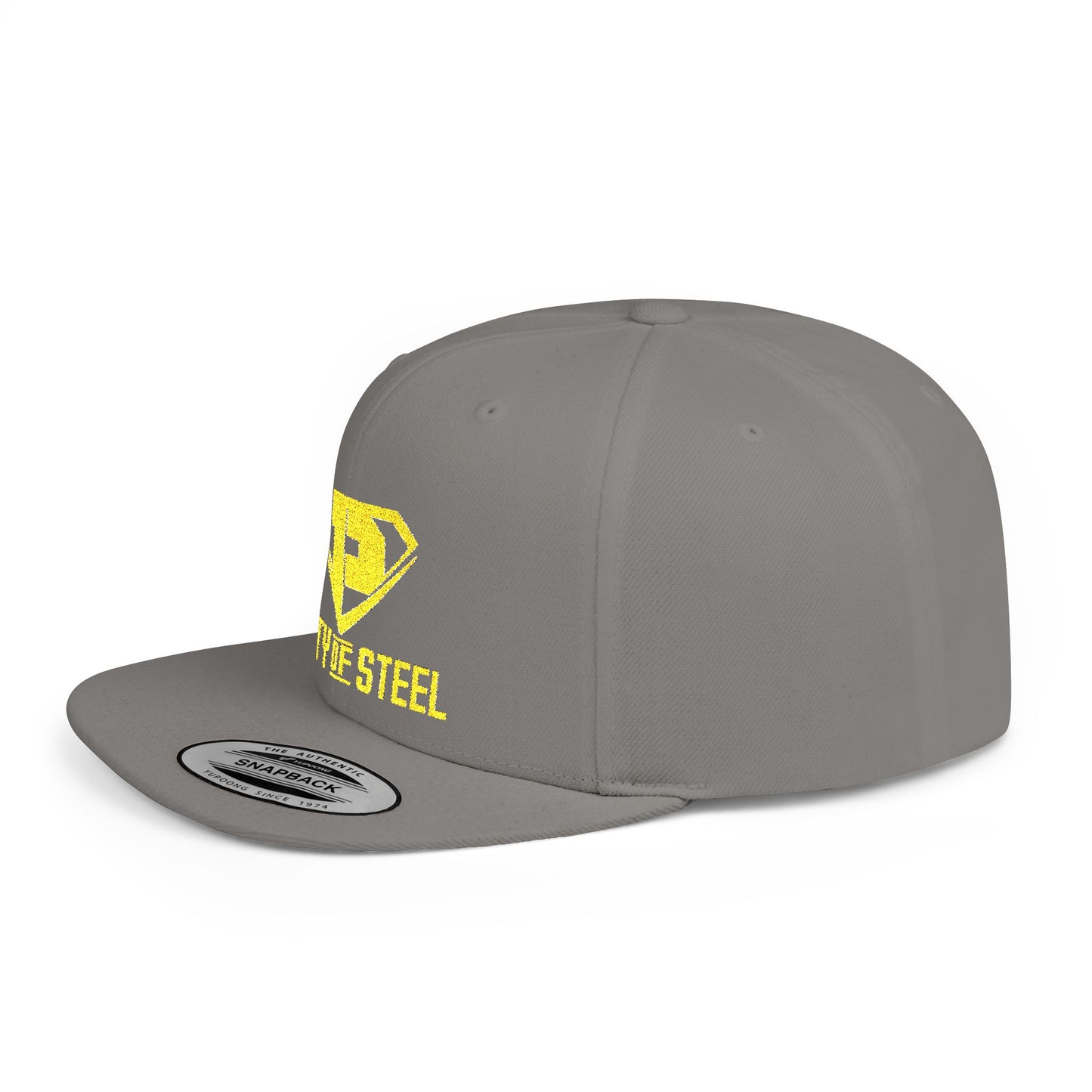 City Of Steel - Stylish Flat Bill Snapback Cap, Trendy Streetwear Hat for Men and Women, Cool Gift for Birthdays, Festivals, and Sports