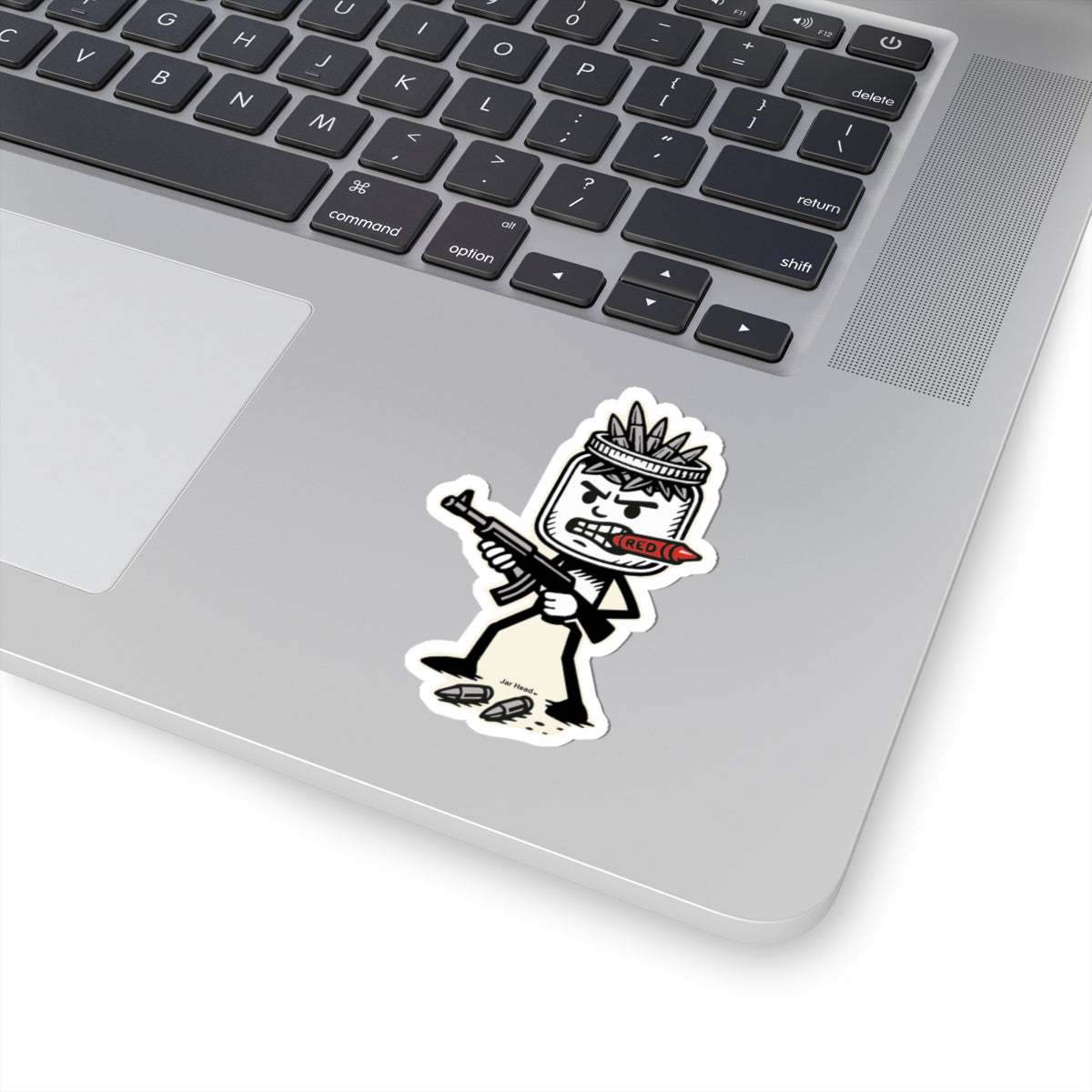 Jar Head Kiss-Cut Stickers - Bold Urban Design for Laptops, Water Bottles, Cars etc.
