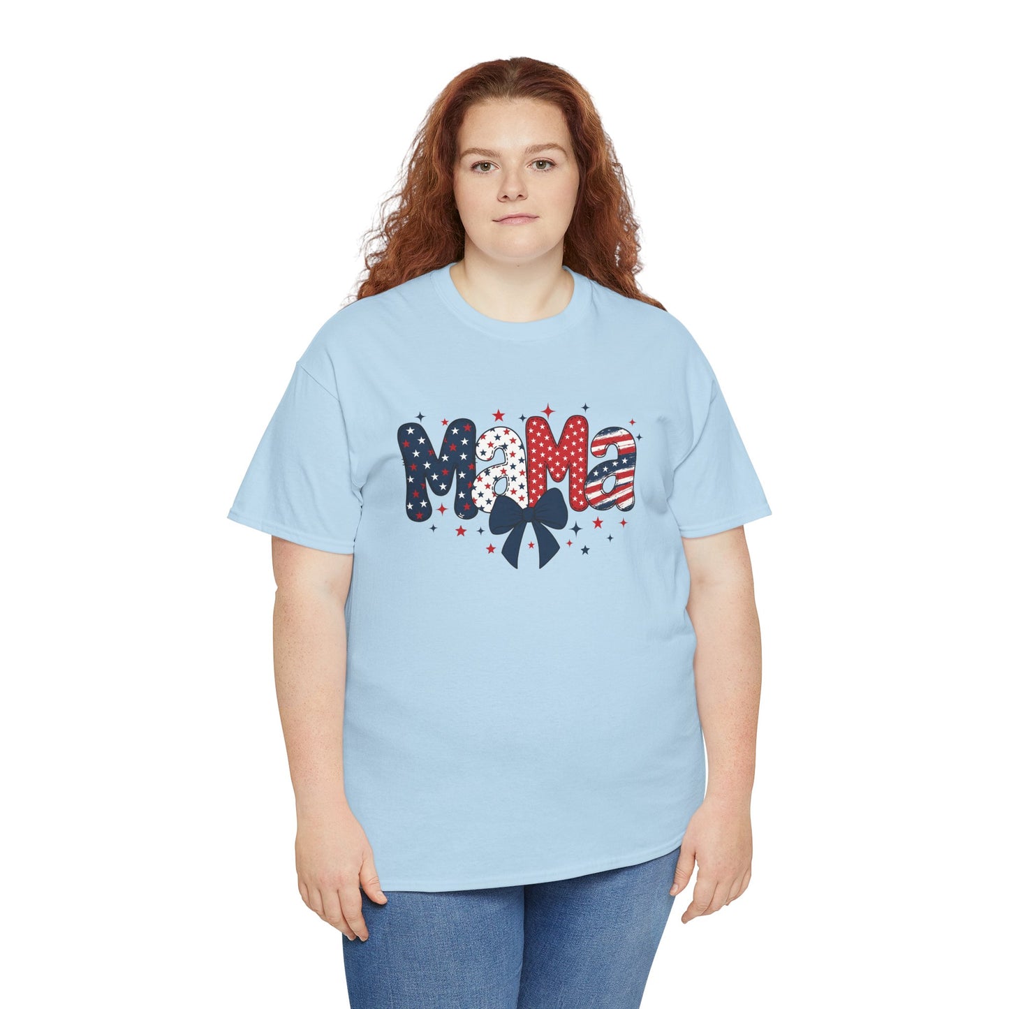 Patriotic Mama Tee - Unisex Cotton Shirt for Moms