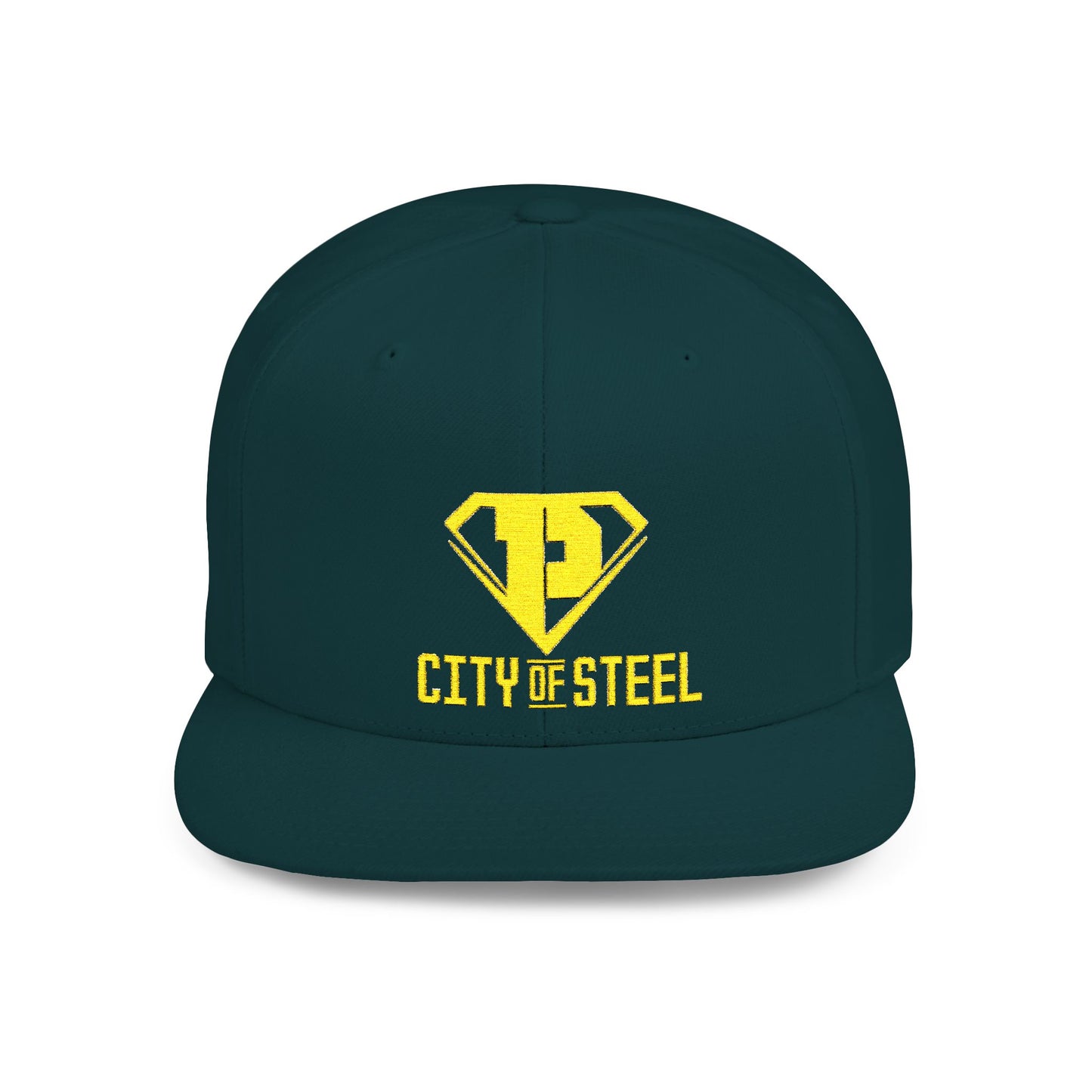 City Of Steel - Stylish Flat Bill Snapback Cap, Trendy Streetwear Hat for Men and Women, Cool Gift for Birthdays, Festivals, and Sports