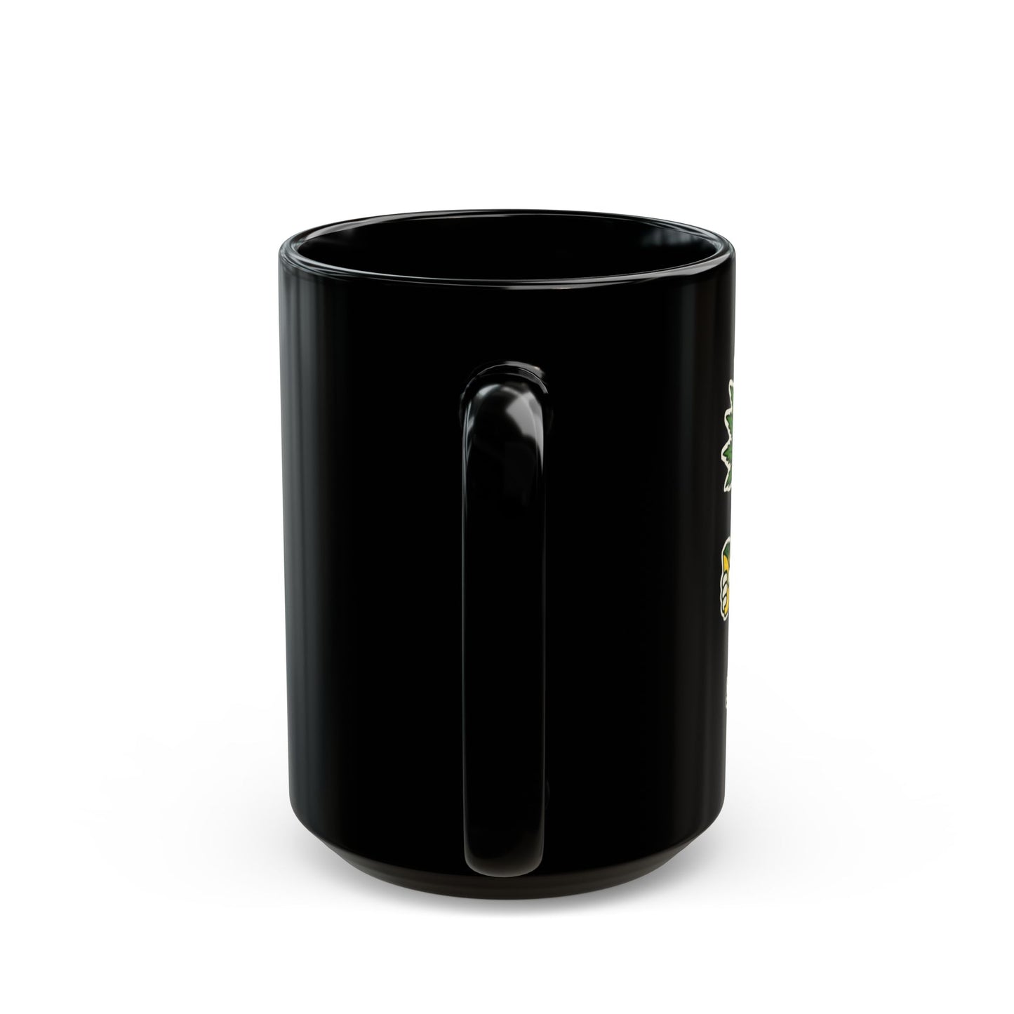 Pot Head Ceramic Mug - 11oz & 15oz Black Coffee Cup