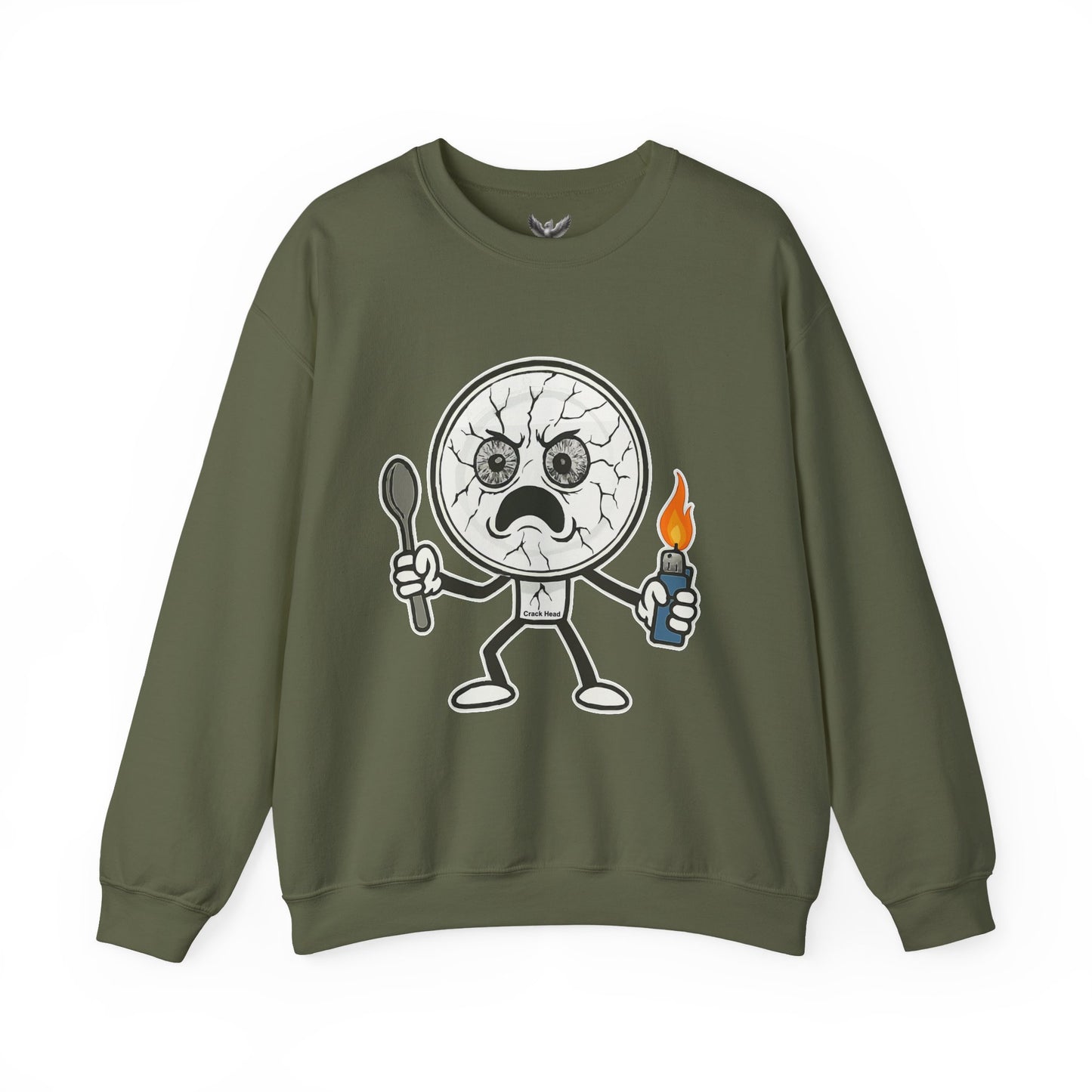 Crack Head - Unisex Crewneck Sweatshirt - Comfortable Stylish Apparel for Everyday Wear