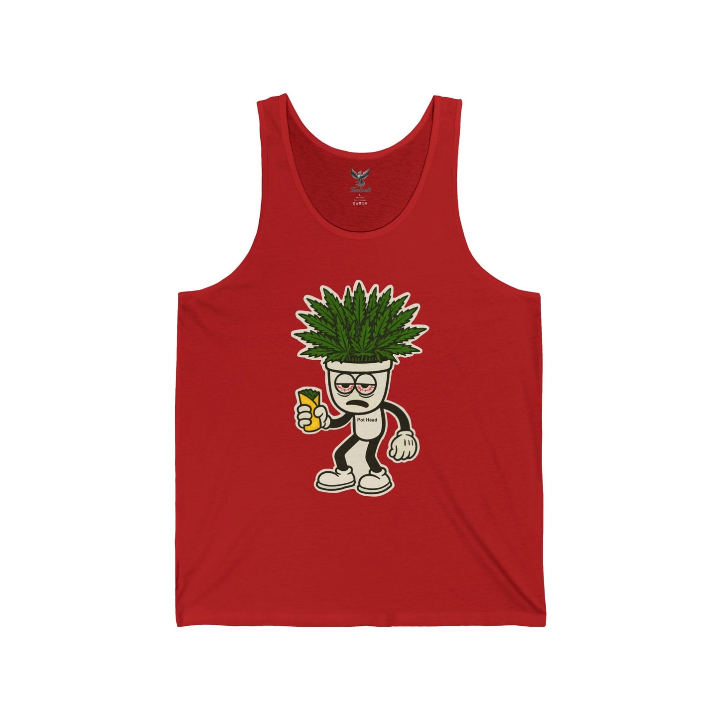 Pot Head - Unisex Jersey Tank - Bold Graphic Tee for Everyday Wear