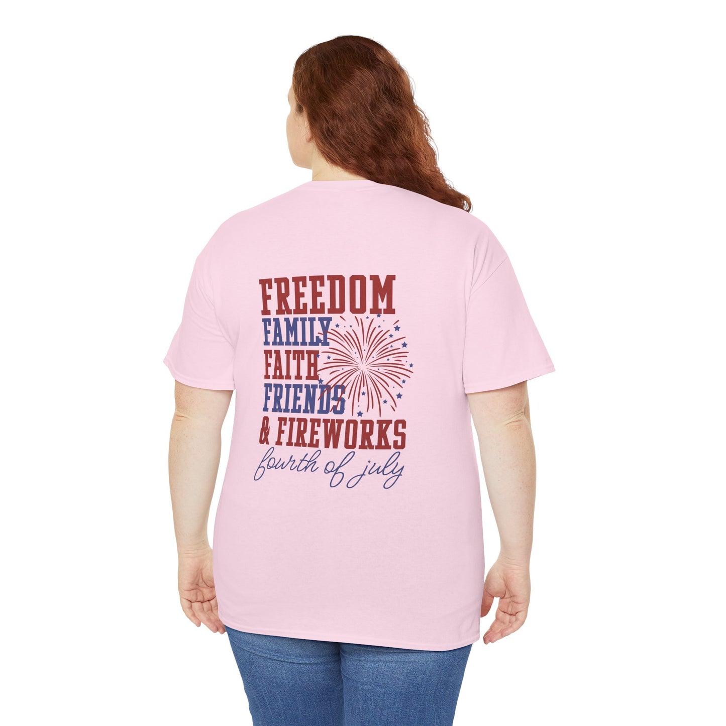 Fourth of July Freedom Tee - Unisex Cotton Shirt for Independence Day - Direct to Garment