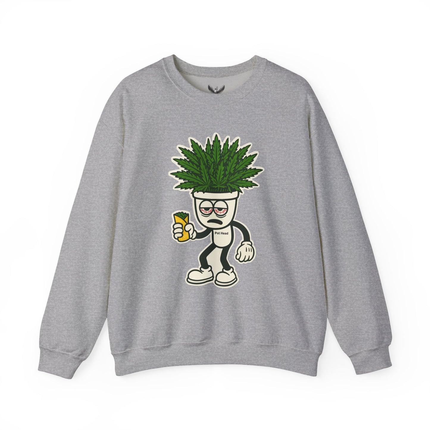 Pot Head - Unisex Crewneck Sweatshirt - Comfortable Stylish Apparel for Everyday Wear