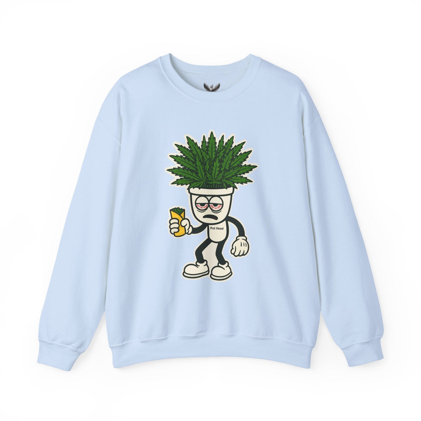 Pot Head - Unisex Crewneck Sweatshirt - Comfortable Stylish Apparel for Everyday Wear