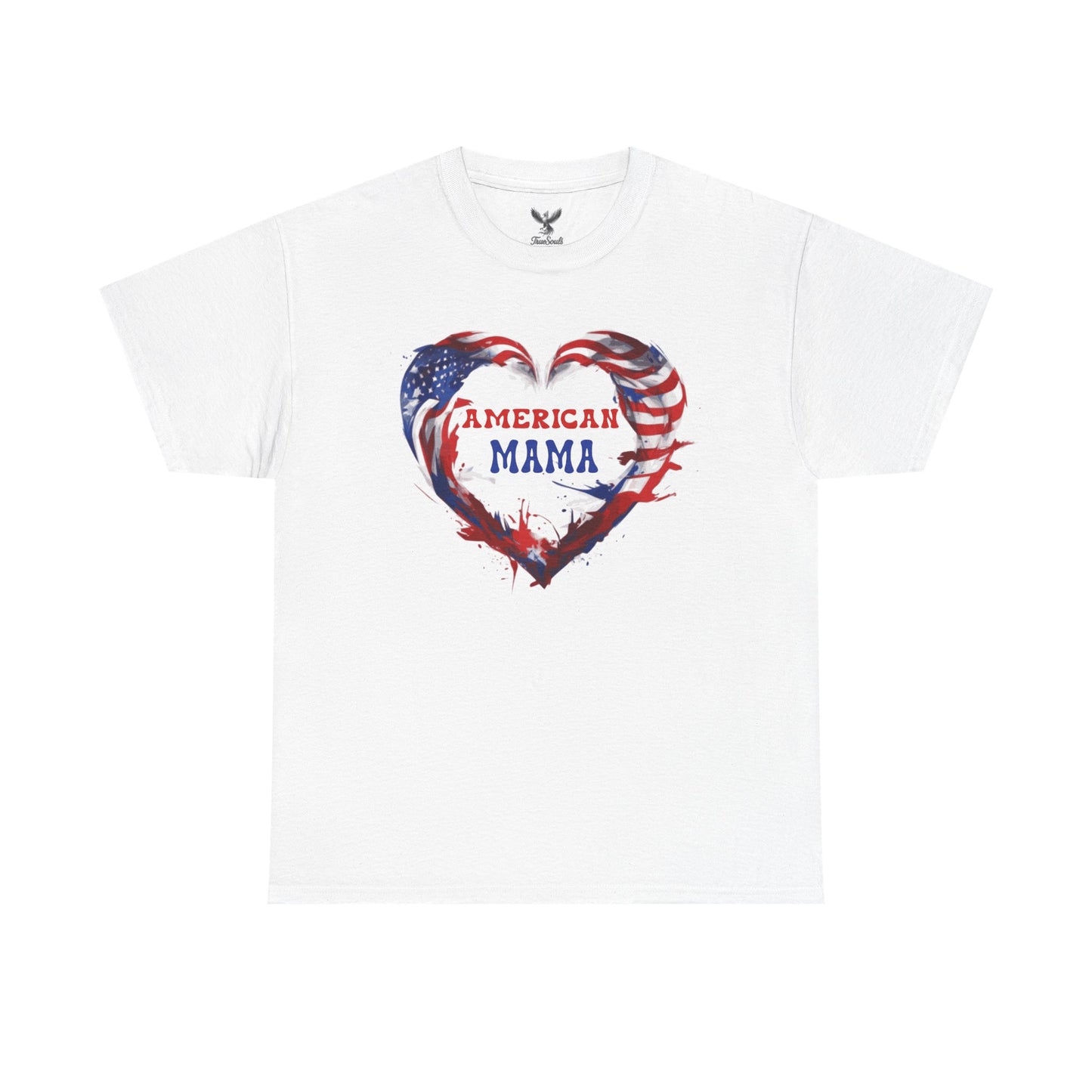 American Mama Heart Tee | Patriotic Shirt for Moms