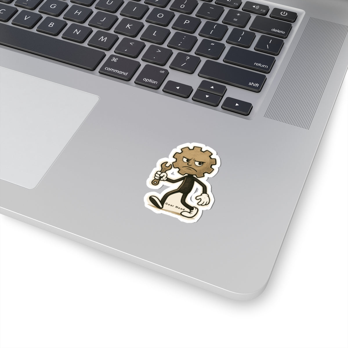 Gear Head Kiss-Cut Stickers - Bold Urban Design for Laptops, Water Bottles, Cars etc.