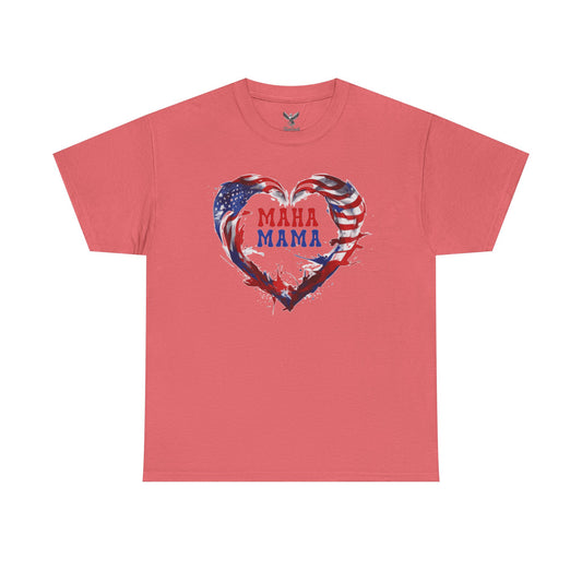 MAHA Mama Patriotic Heart Tee