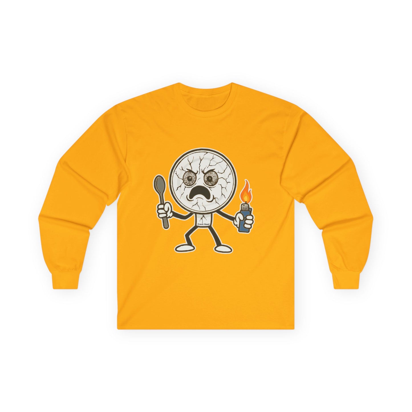 Crack Head- Long Sleeve Tee - Unisex Ultra Cotton Shirt