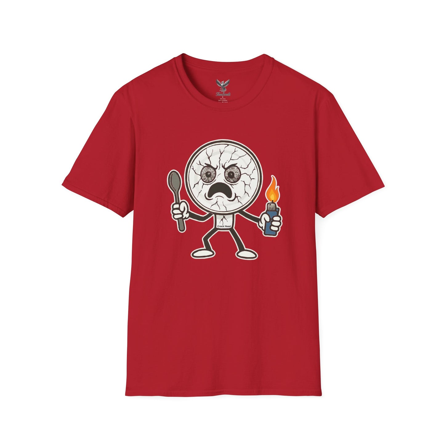 Crack Head - Funny Unisex Softstyle T-Shirt Graphic