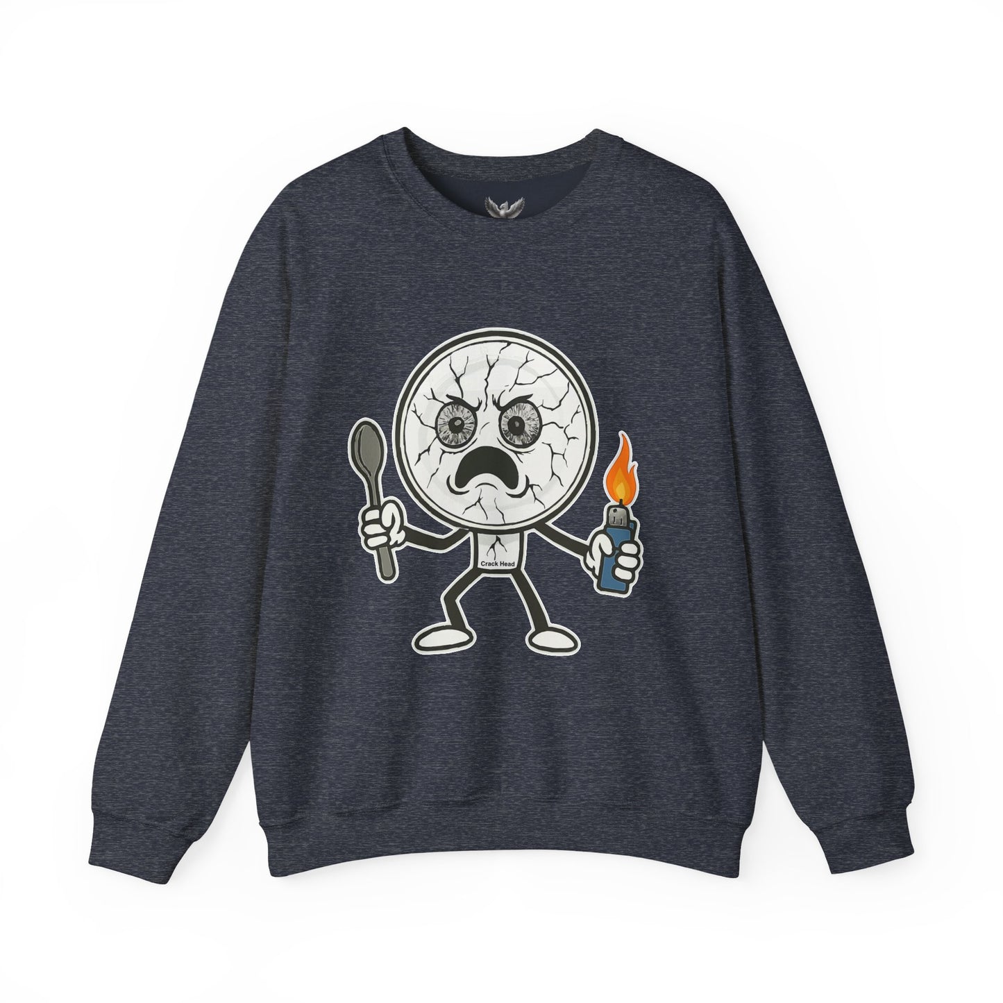 Crack Head - Unisex Crewneck Sweatshirt - Comfortable Stylish Apparel for Everyday Wear