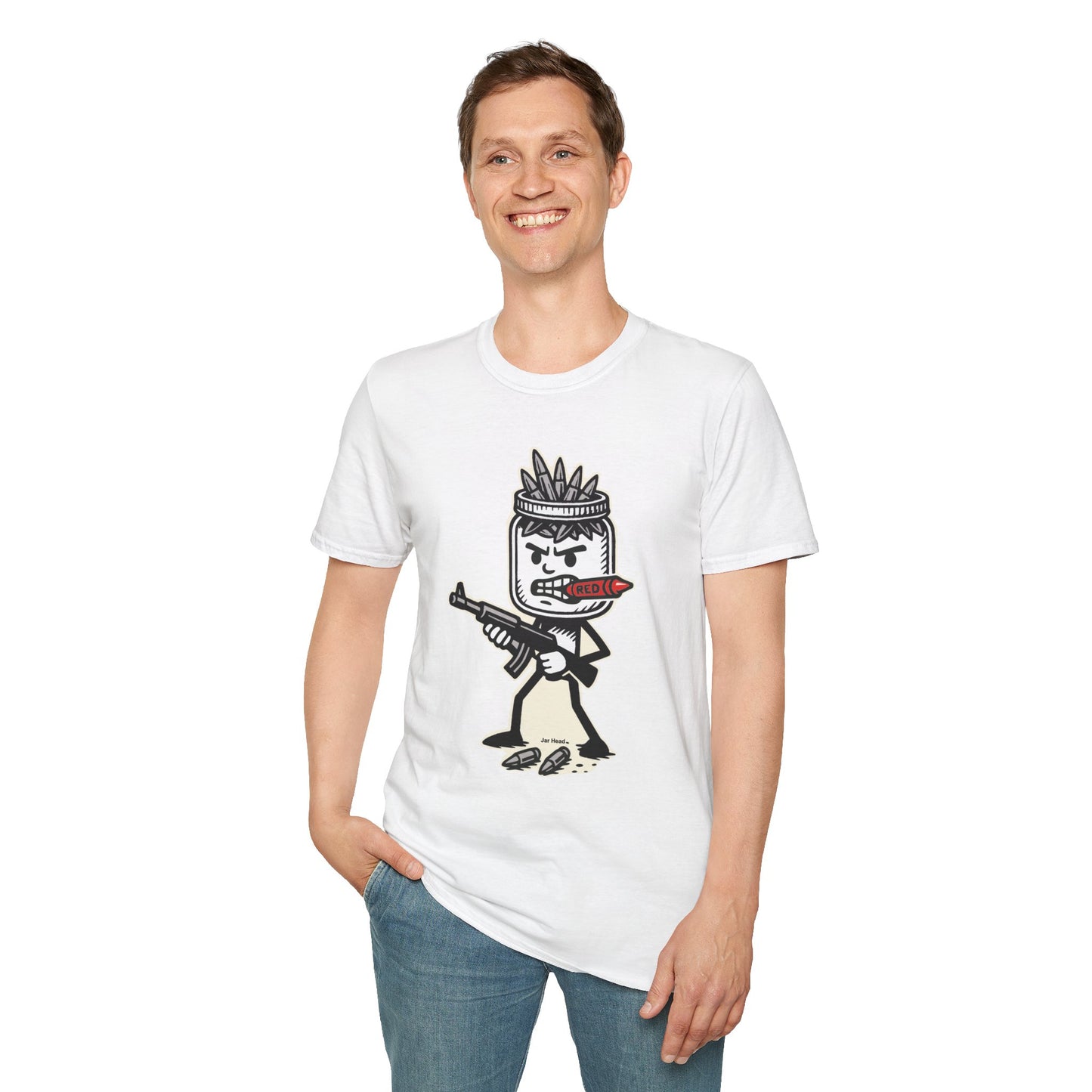 Jar Head - Warrior Graphic T-Shirt - Unisex Softstyle Tee