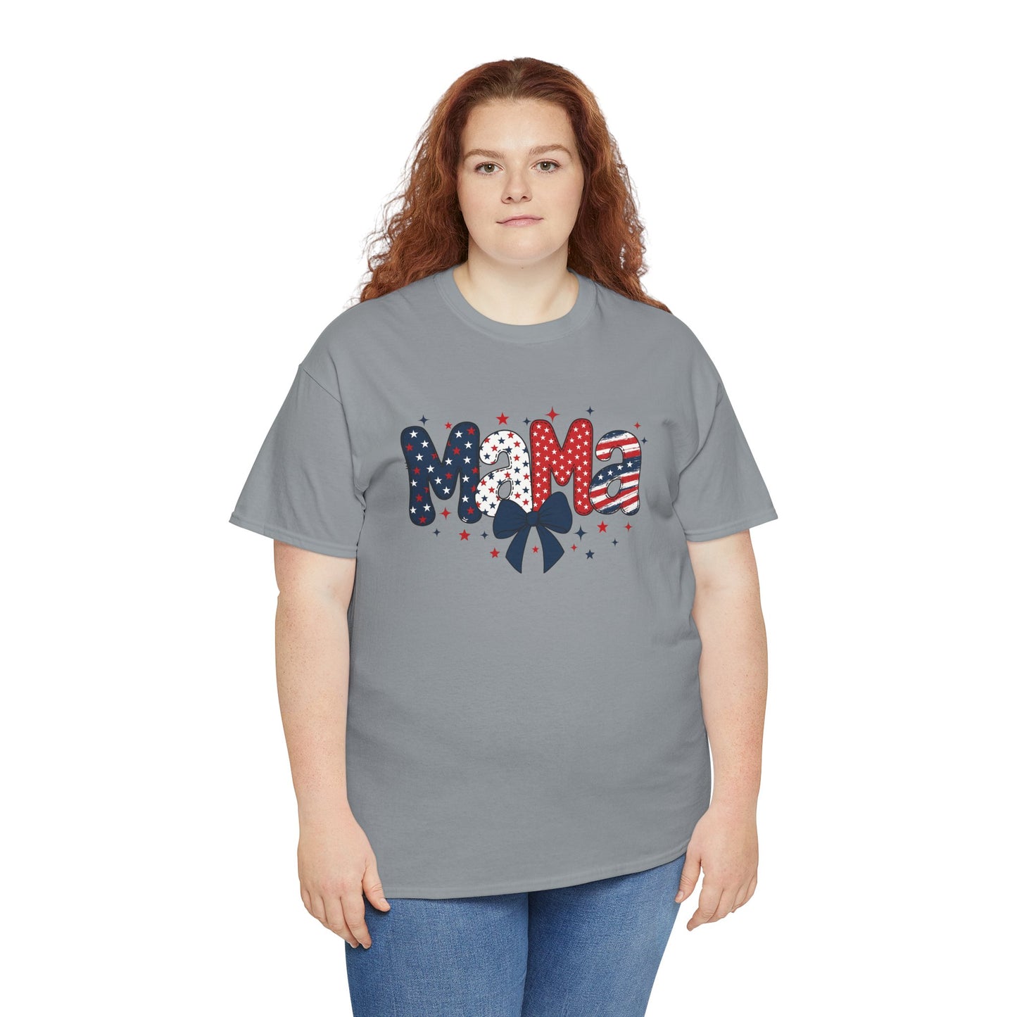 Patriotic Mama Tee - Unisex Cotton Shirt for Moms
