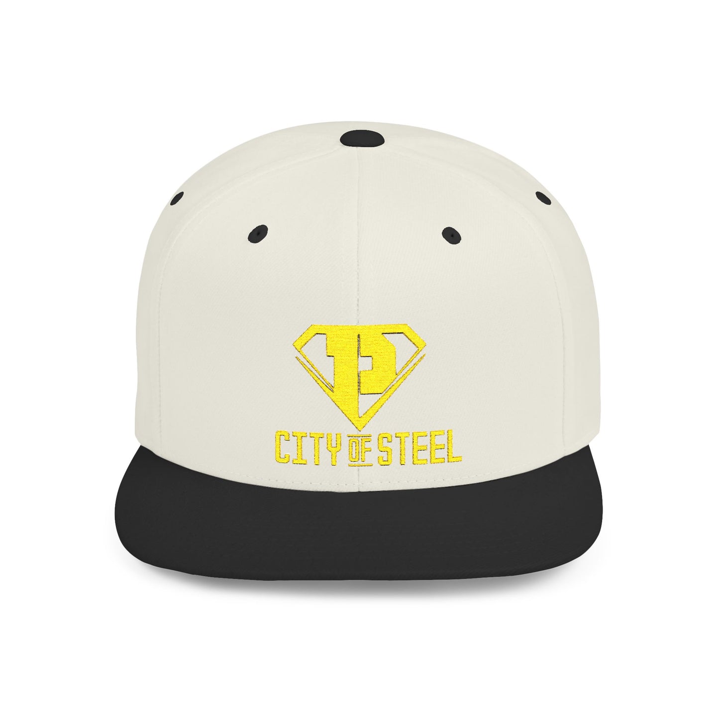 City Of Steel - Stylish Flat Bill Snapback Cap, Trendy Streetwear Hat for Men and Women, Cool Gift for Birthdays, Festivals, and Sports