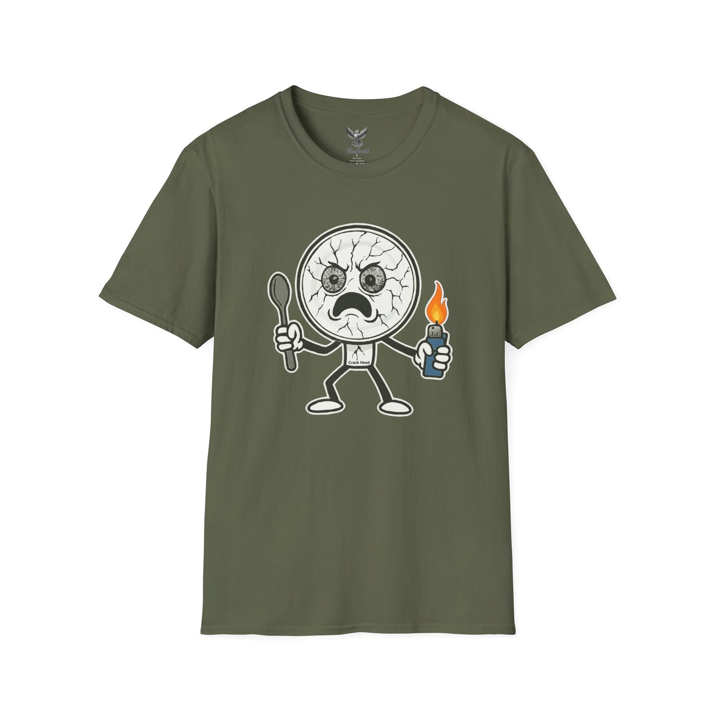 Crack Head - Funny Unisex Softstyle T-Shirt Graphic