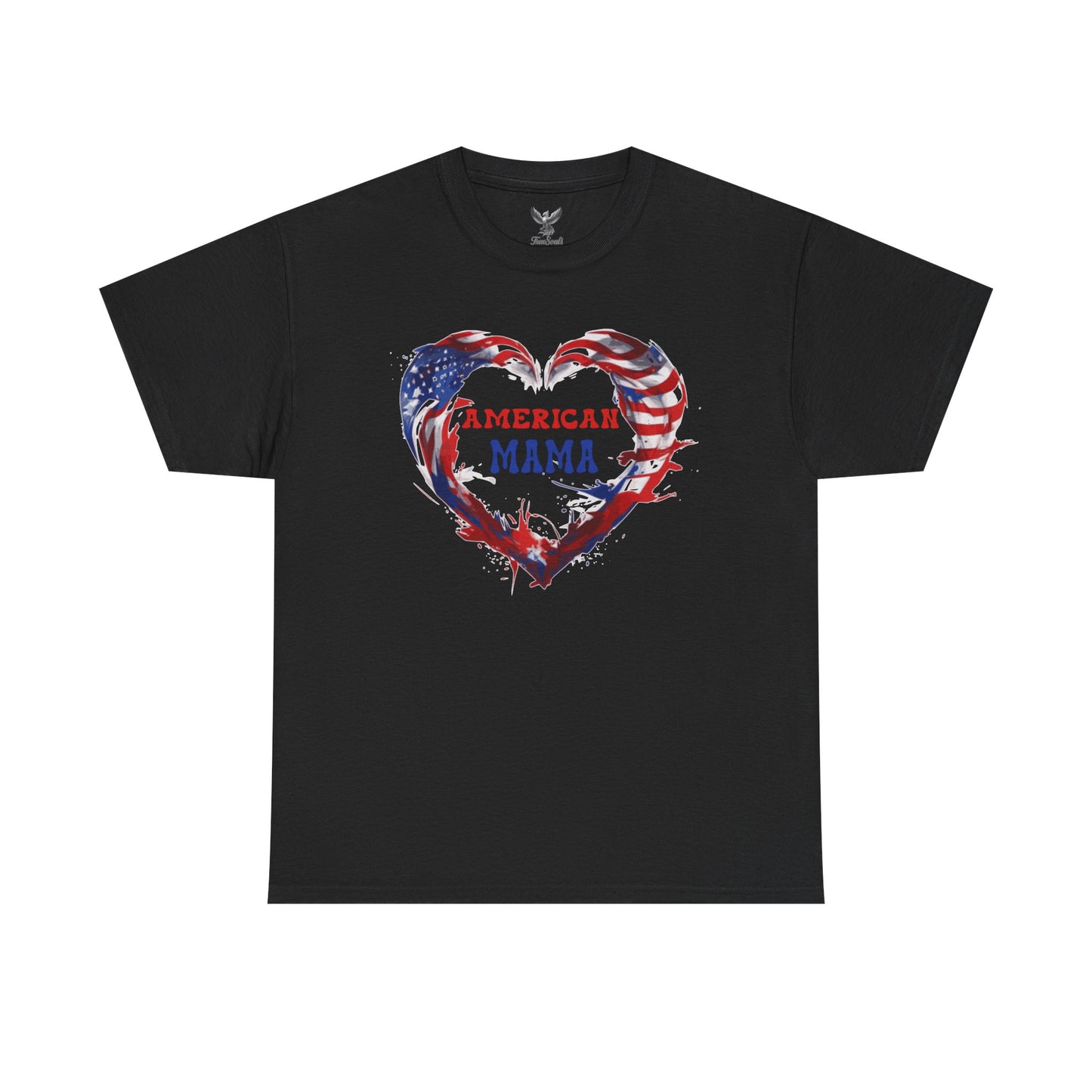 American Mama Heart Tee | Patriotic Shirt for Moms
