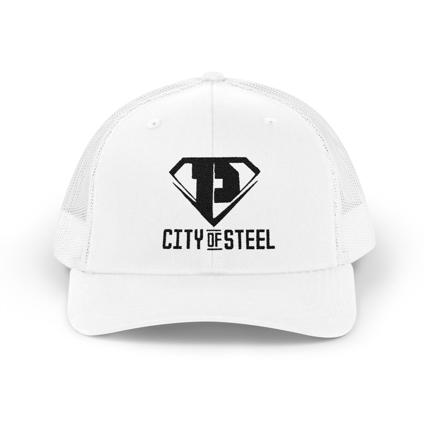 City of Steel Snapback Trucker Cap - Trendy Baseball Hat for Sports, Casual Wear, Gifts, Outdoor Events, Men and Women