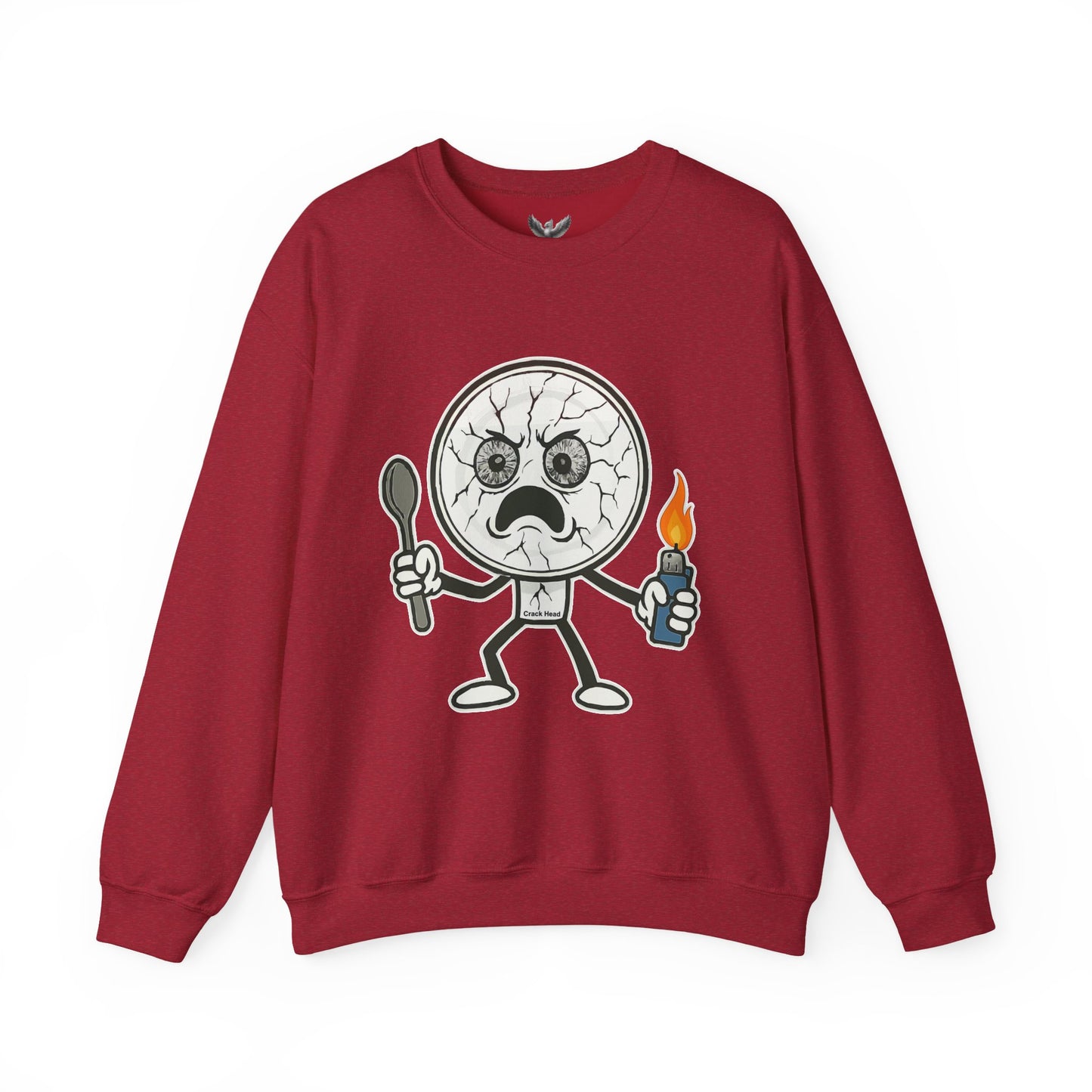 Crack Head - Unisex Crewneck Sweatshirt - Comfortable Stylish Apparel for Everyday Wear
