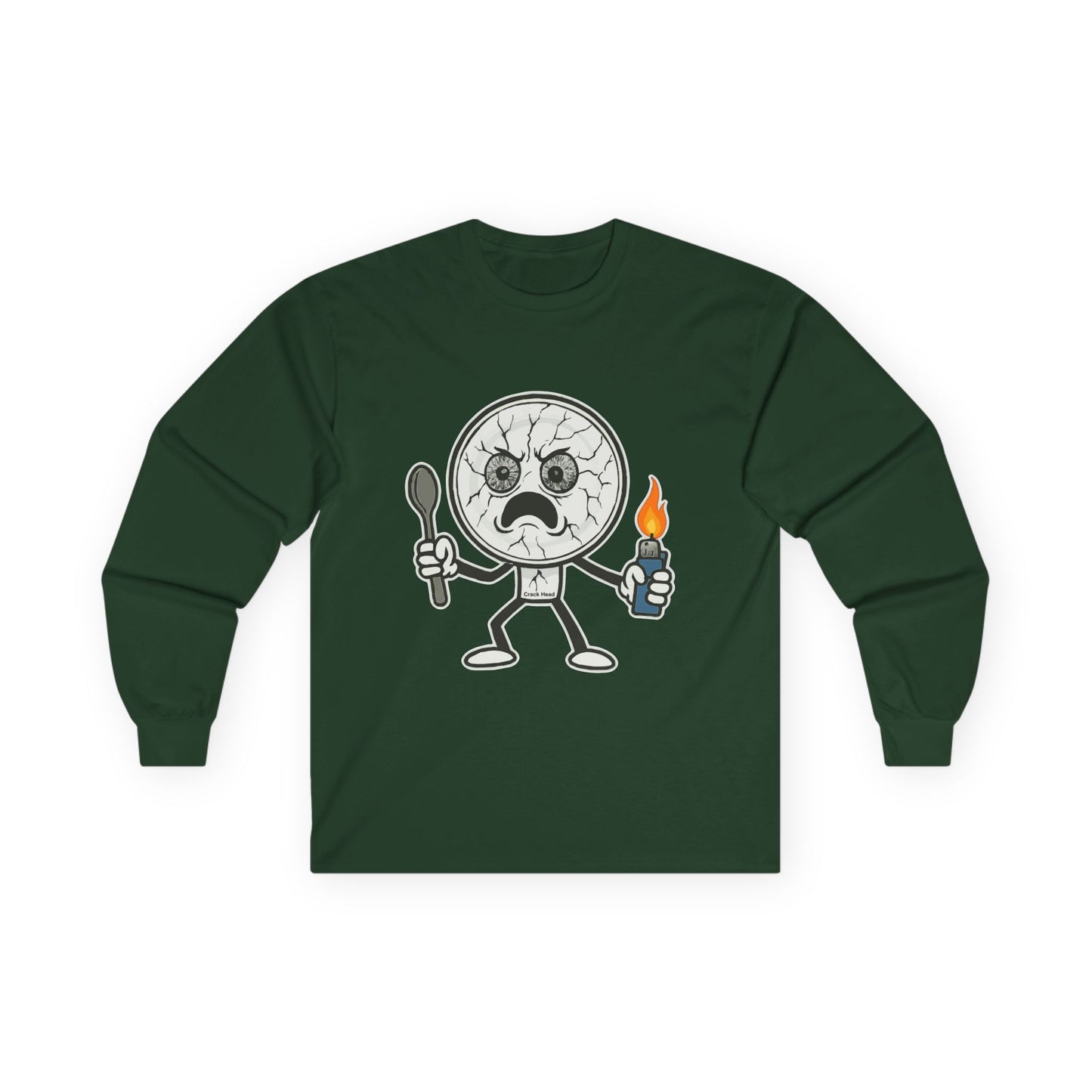Crack Head- Long Sleeve Tee - Unisex Ultra Cotton Shirt