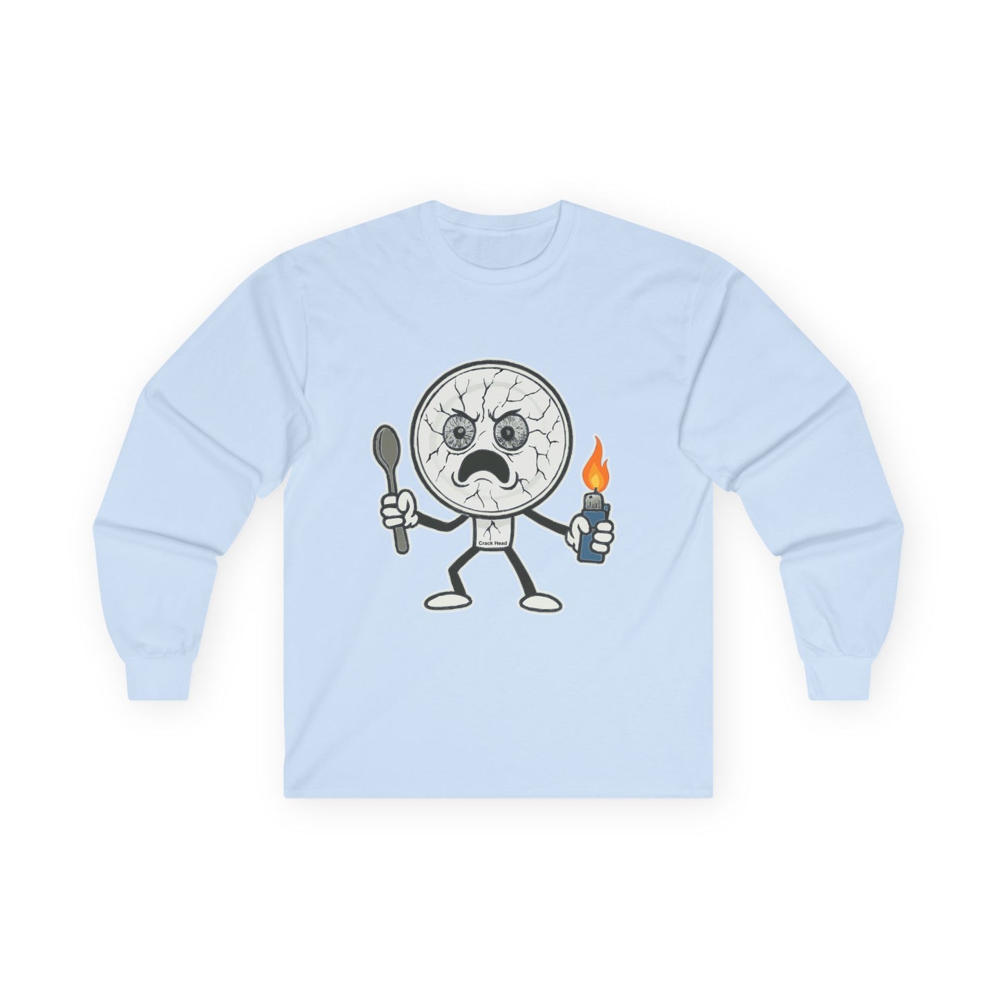 Crack Head- Long Sleeve Tee - Unisex Ultra Cotton Shirt