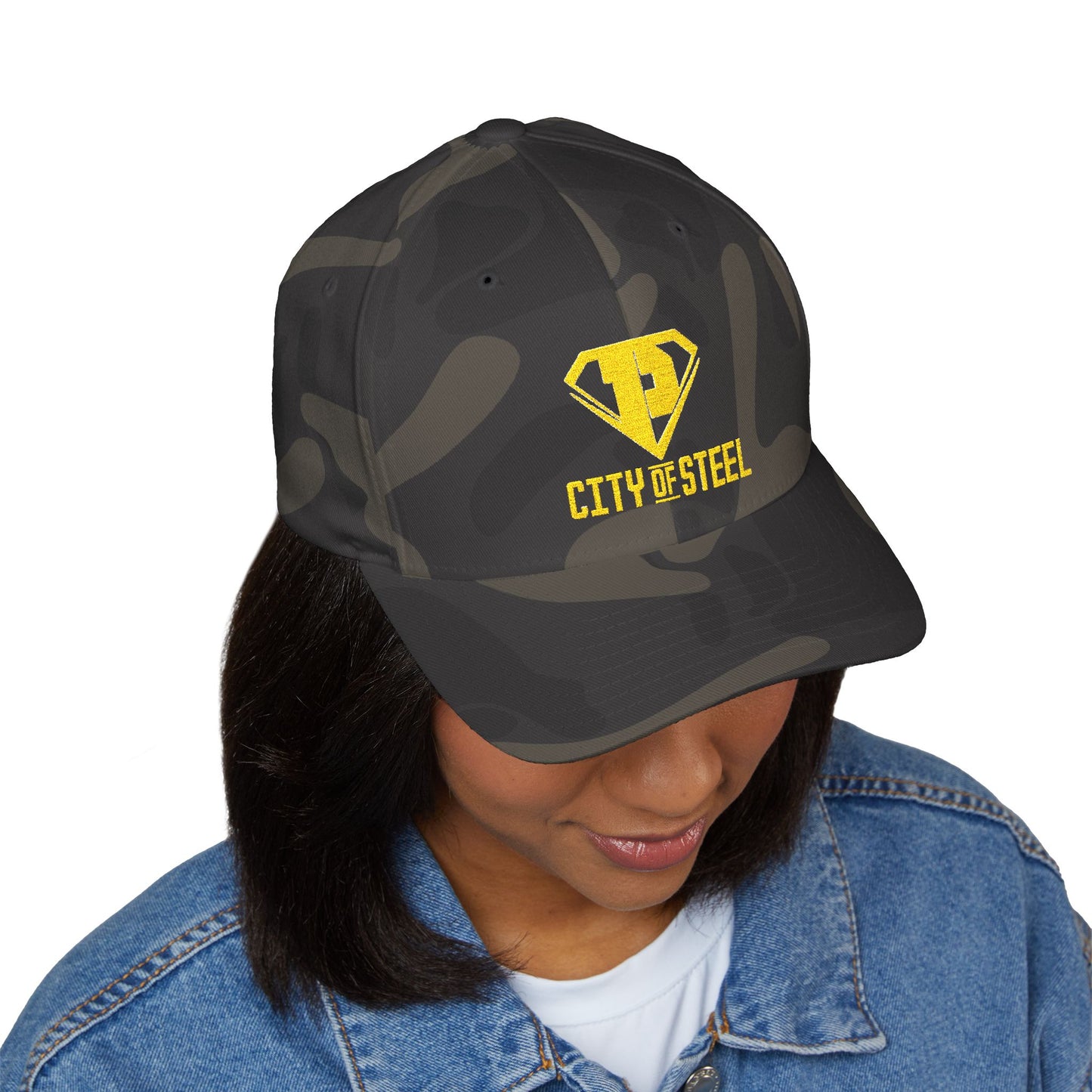 City Of Steel - Stylish Embroidered Cap - Custom Hat, Gift for Sports Fans, Casual Wear, Unisex Accessory, Summer Essentials