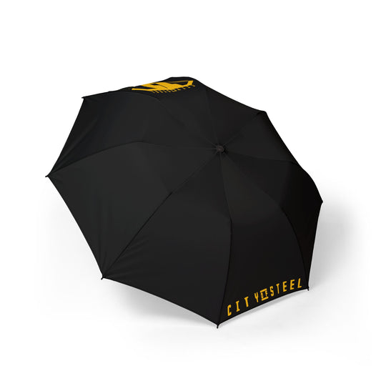 City of Steel Semi-Automatic Foldable Umbrella – Stylish & Functional Rain Gear