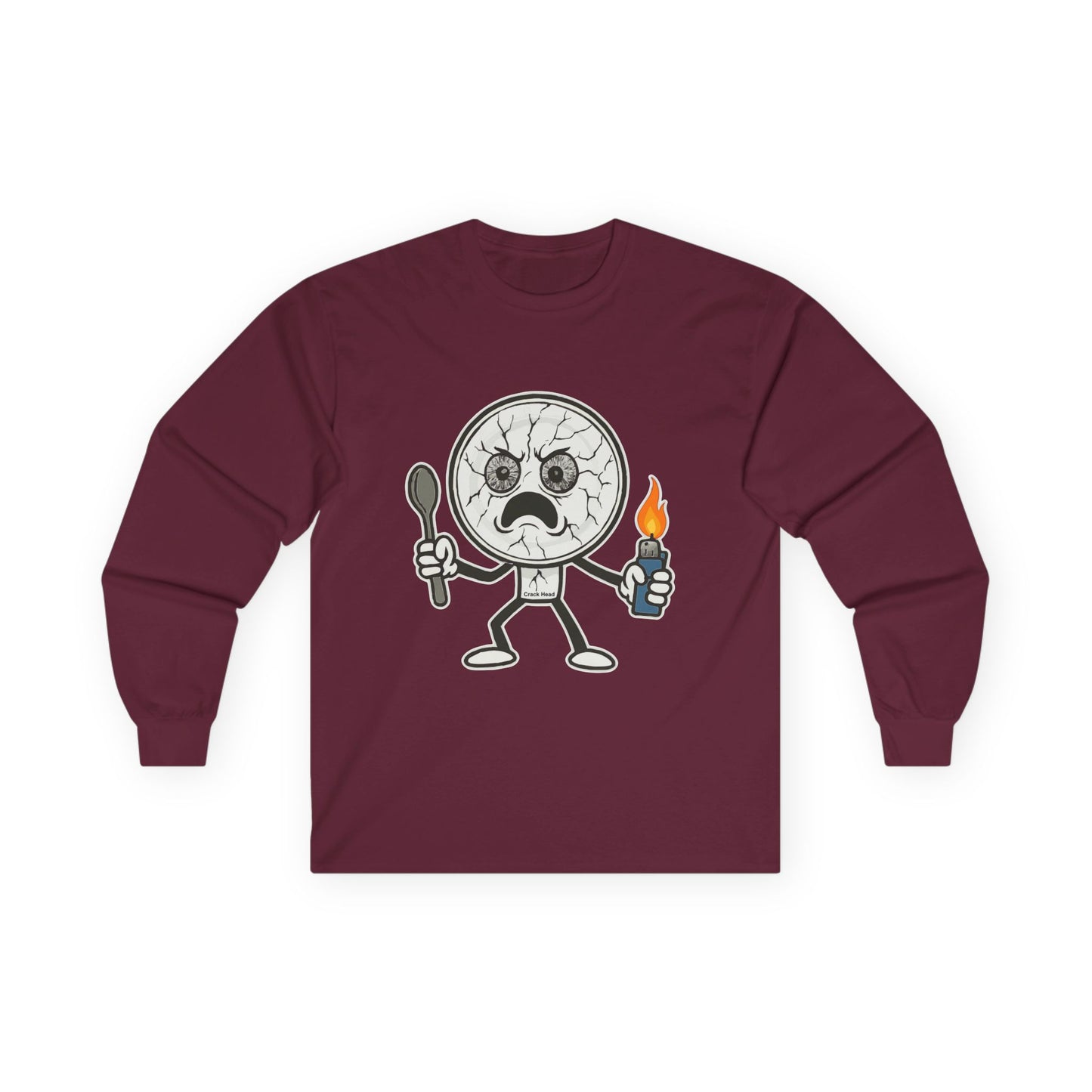 Crack Head- Long Sleeve Tee - Unisex Ultra Cotton Shirt
