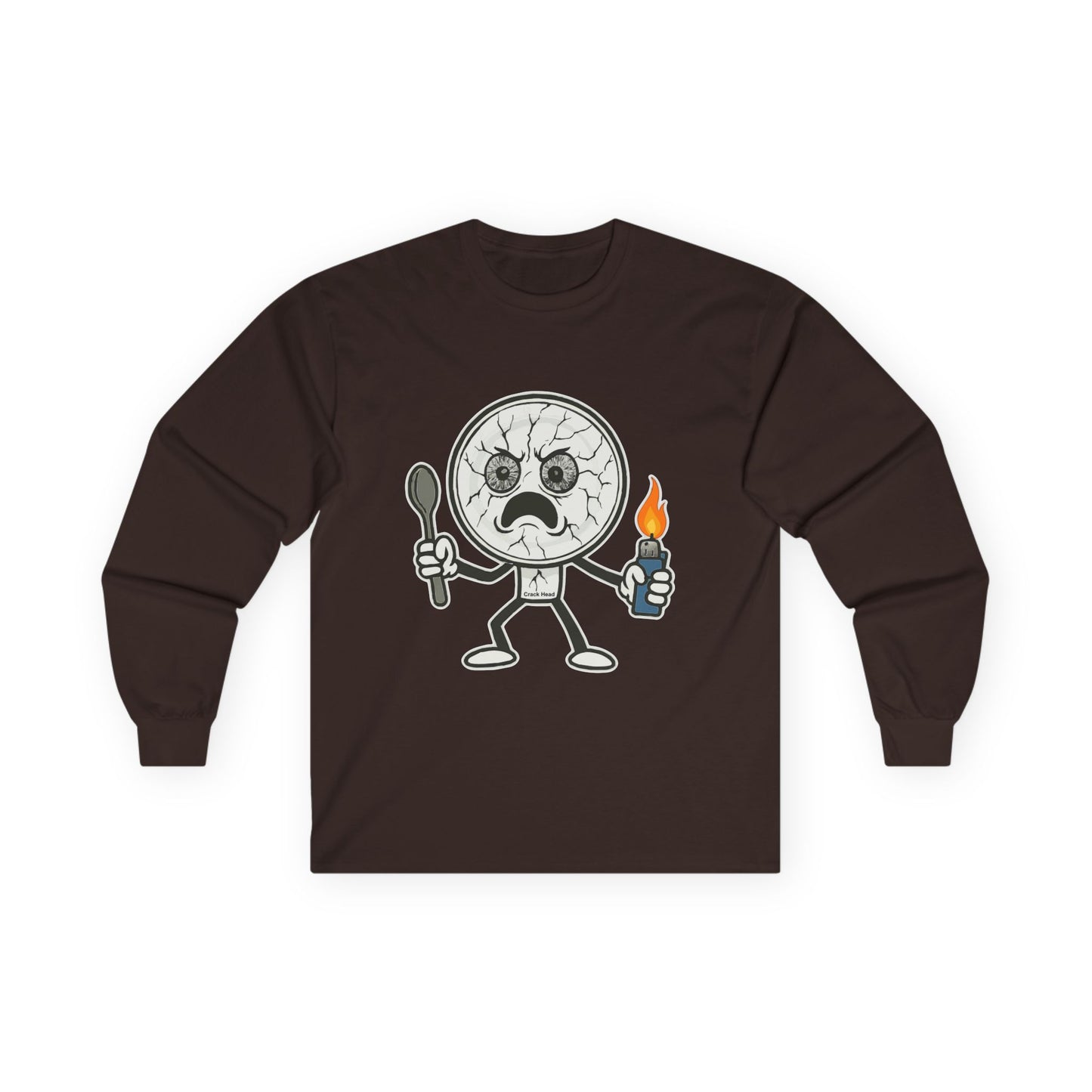 Crack Head- Long Sleeve Tee - Unisex Ultra Cotton Shirt