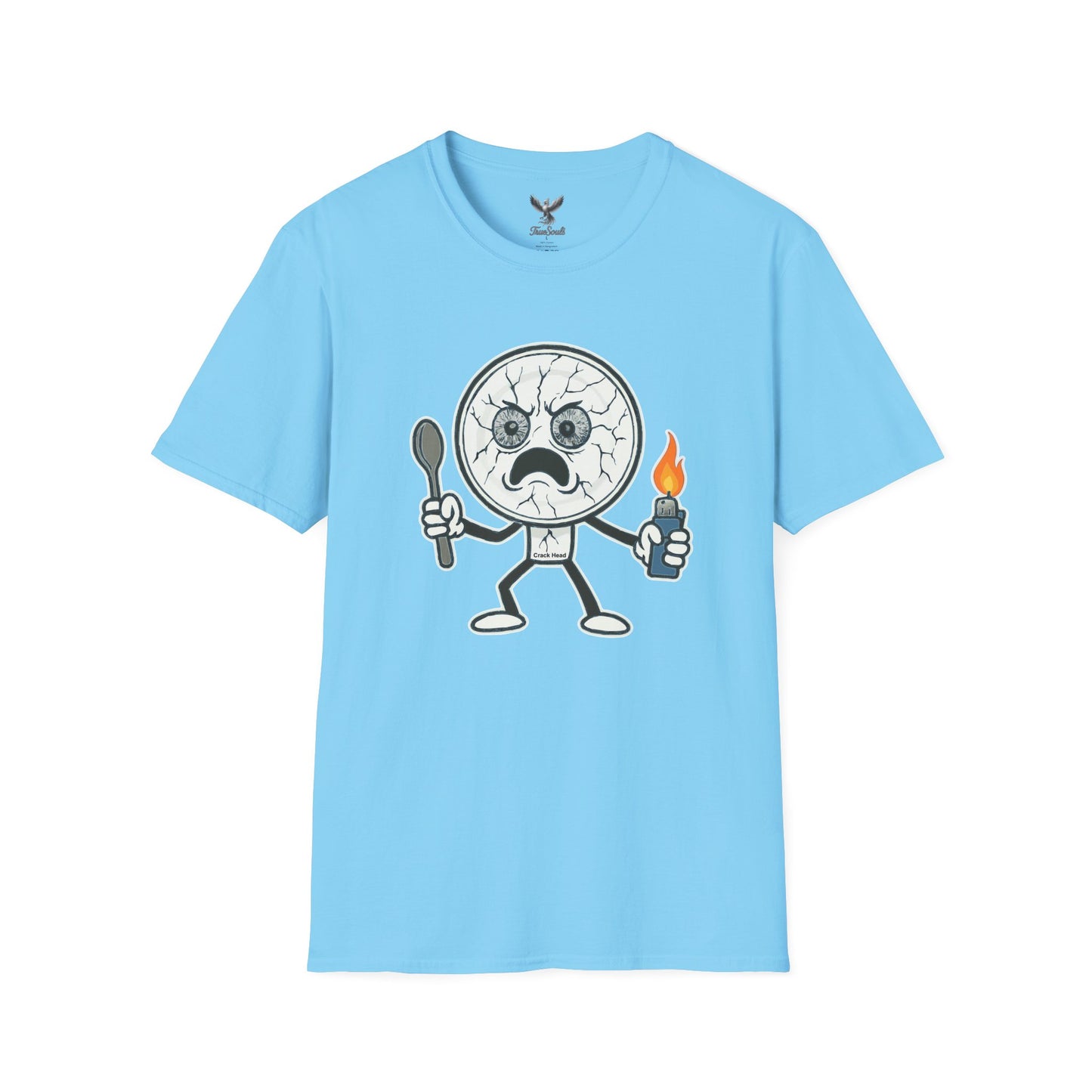 Crack Head - Funny Unisex Softstyle T-Shirt Graphic