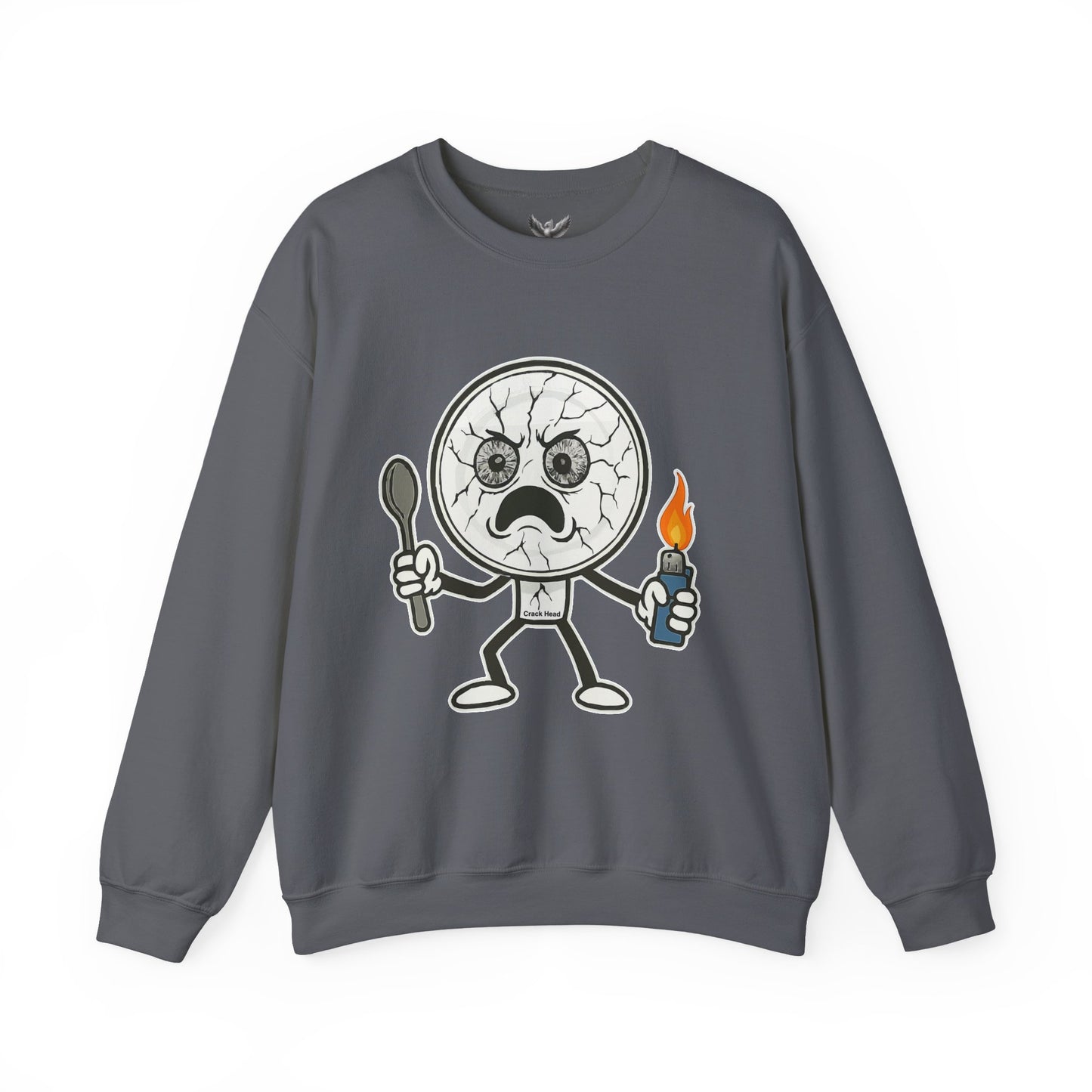 Crack Head - Unisex Crewneck Sweatshirt - Comfortable Stylish Apparel for Everyday Wear