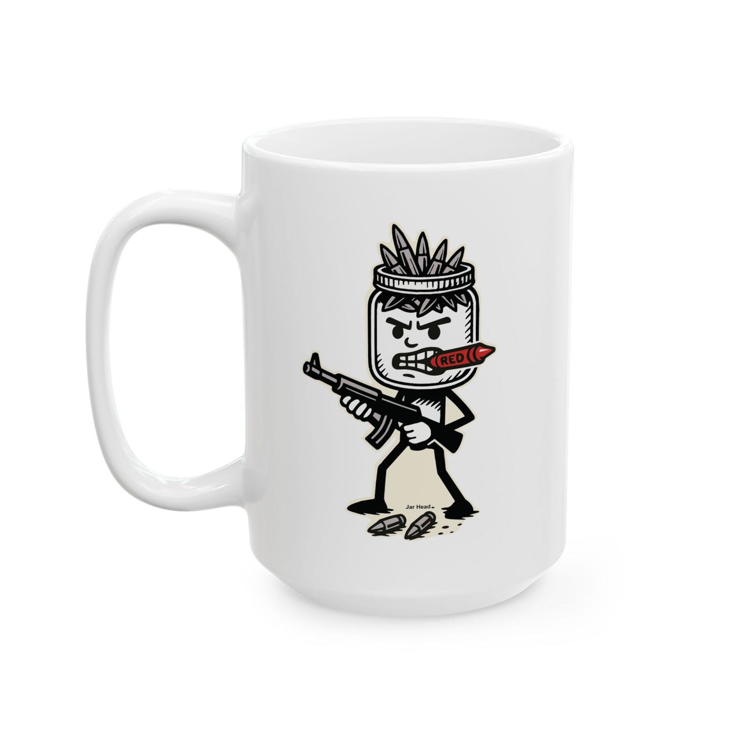 Jar Head - Funny Ceramic Mug - 11oz & 15oz Ceramic Coffee Cup