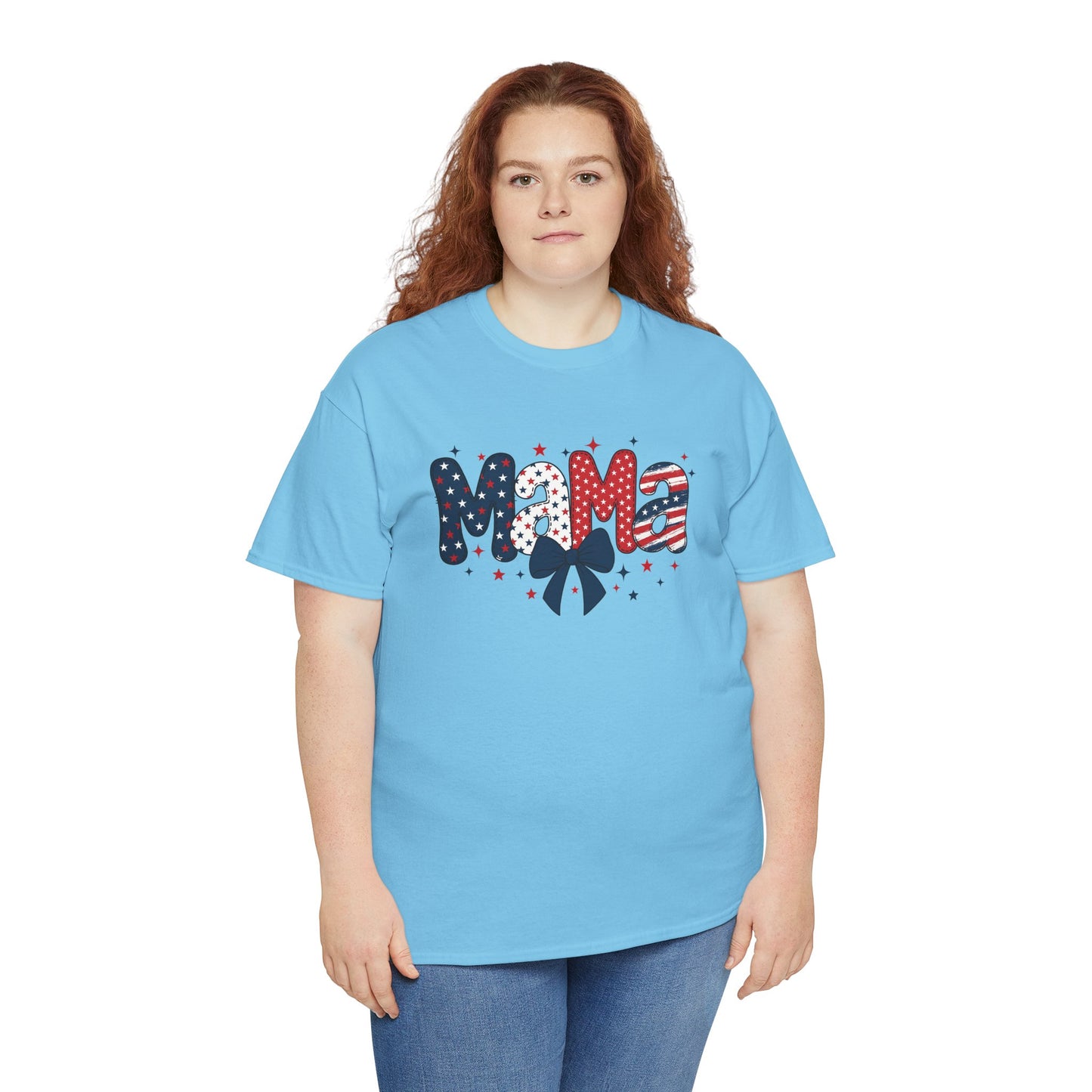 Patriotic Mama Tee - Unisex Cotton Shirt for Moms