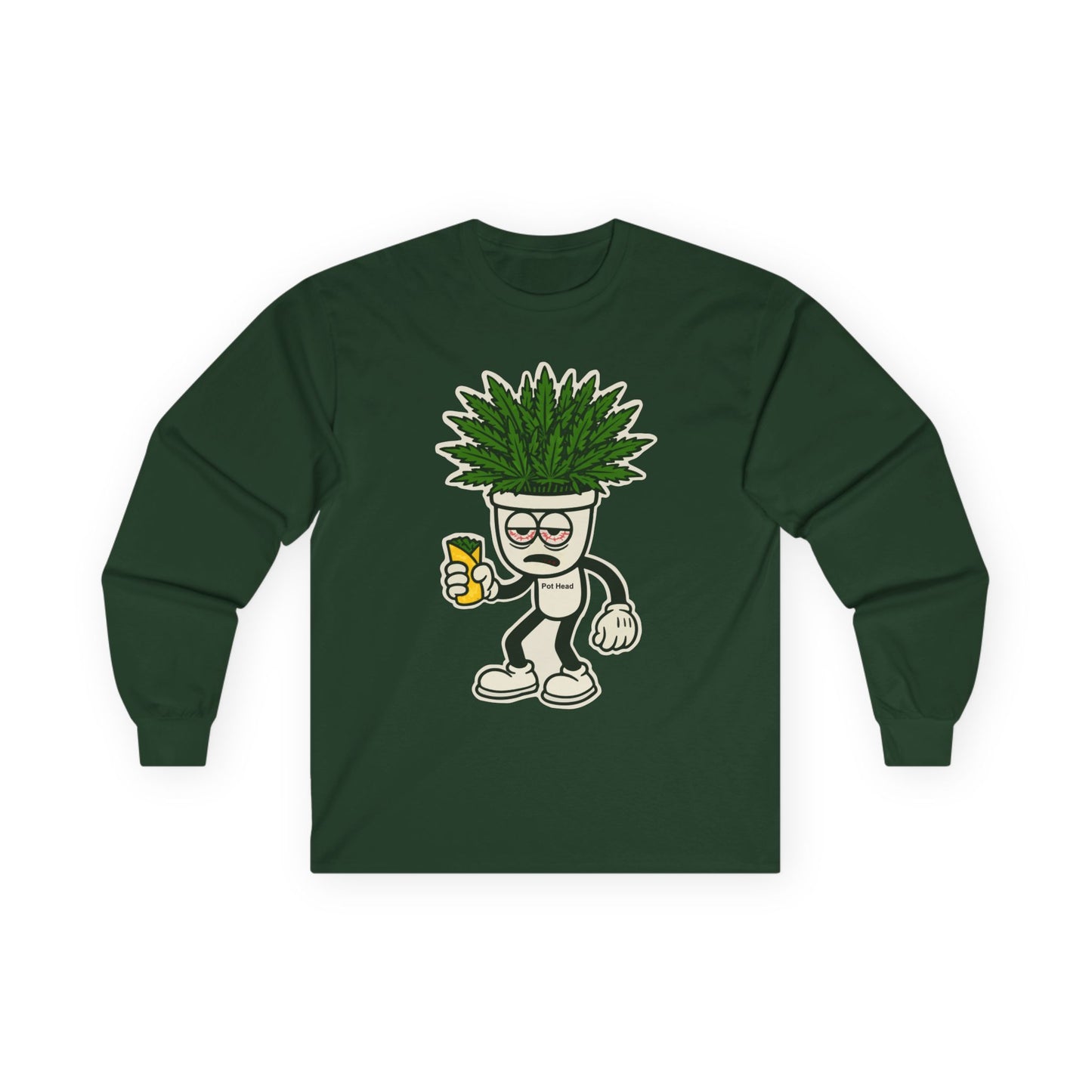 Pot Head - Long Sleeve Tee - Unisex Ultra Cotton Shirt