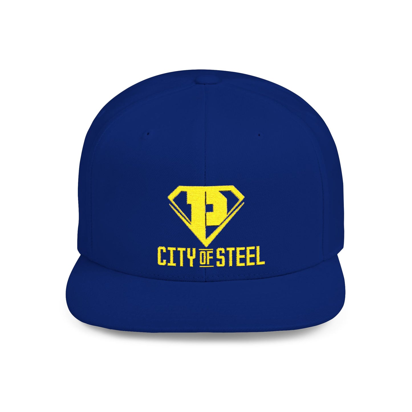 City Of Steel - Stylish Flat Bill Snapback Cap, Trendy Streetwear Hat for Men and Women, Cool Gift for Birthdays, Festivals, and Sports