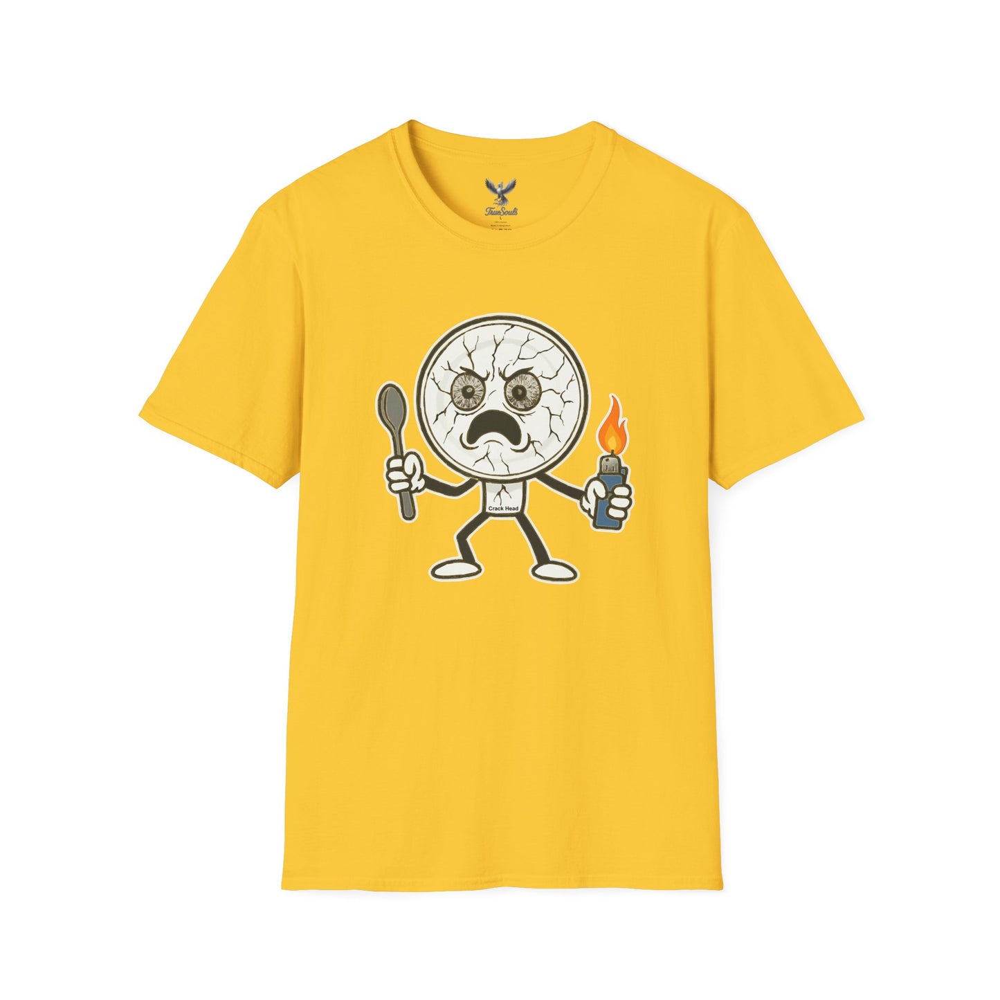 Crack Head - Funny Unisex Softstyle T-Shirt Graphic