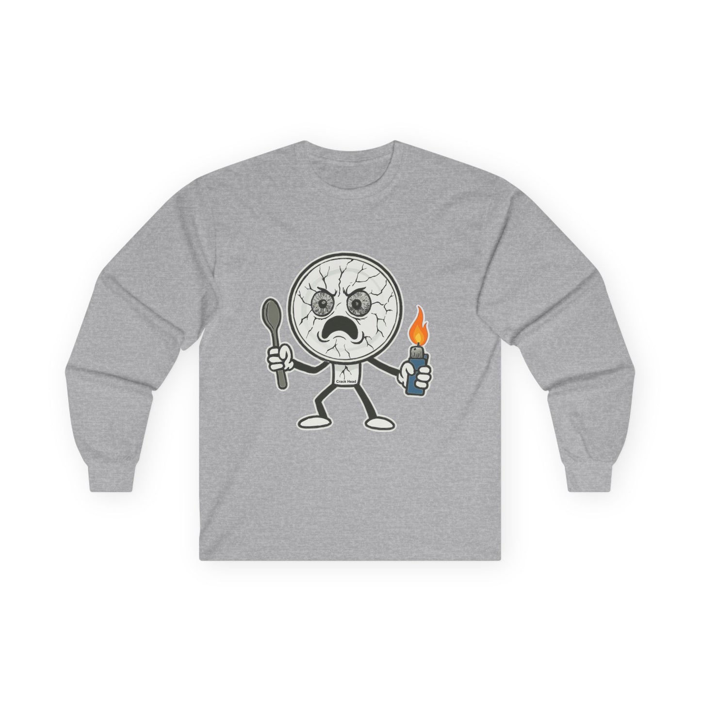 Crack Head- Long Sleeve Tee - Unisex Ultra Cotton Shirt