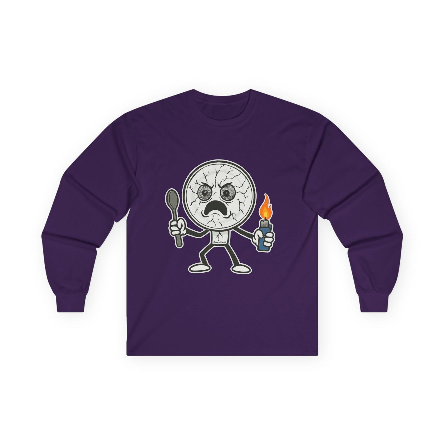 Crack Head- Long Sleeve Tee - Unisex Ultra Cotton Shirt