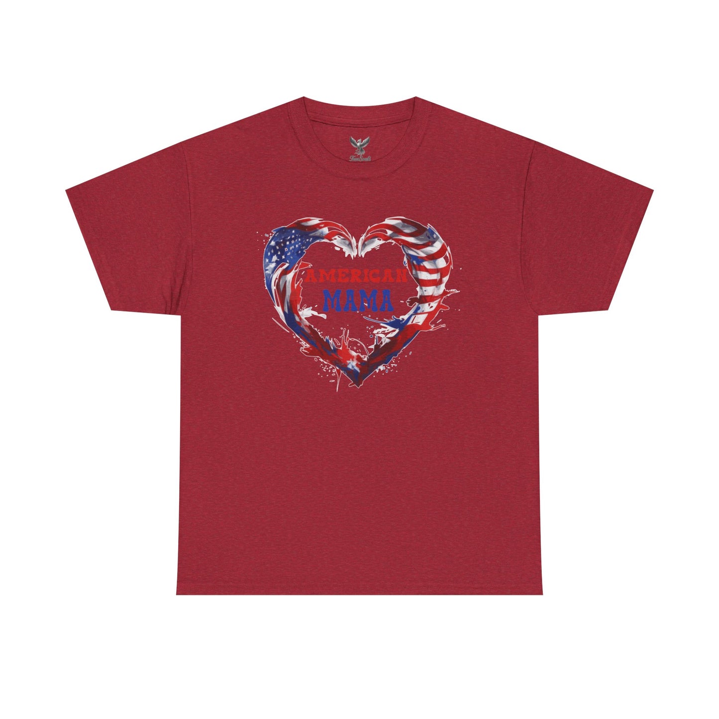American Mama Heart Tee | Patriotic Shirt for Moms