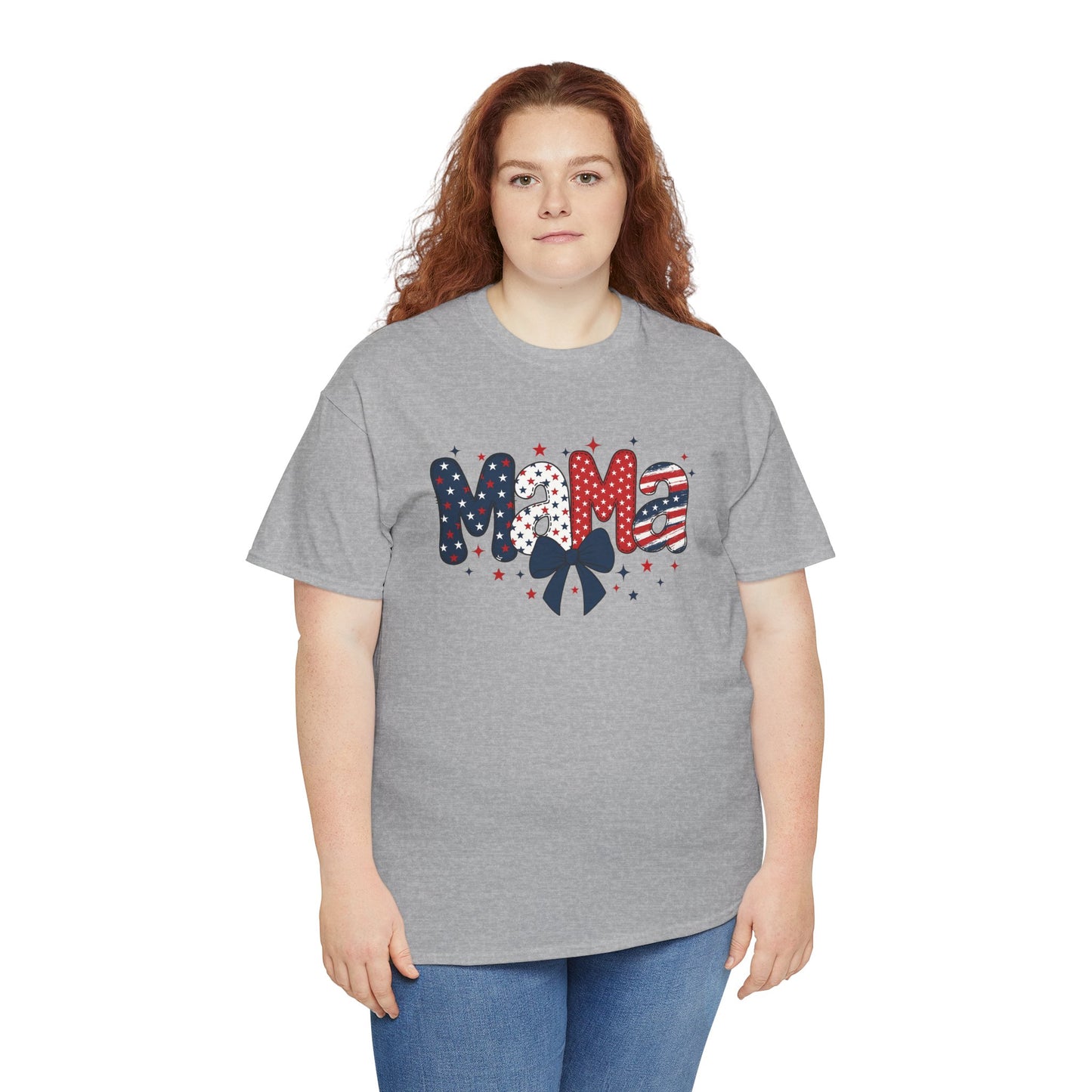 Patriotic Mama Tee - Unisex Cotton Shirt for Moms