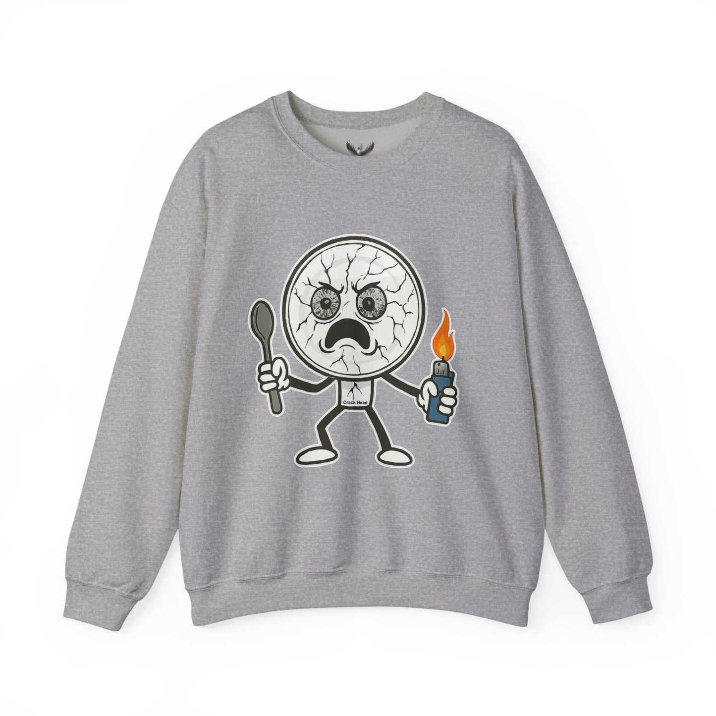 Crack Head - Unisex Crewneck Sweatshirt - Comfortable Stylish Apparel for Everyday Wear