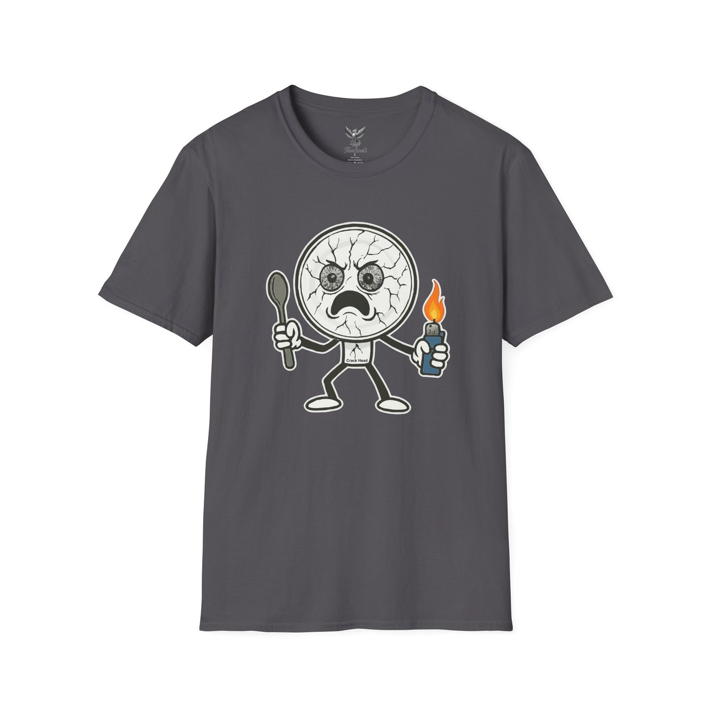 Crack Head - Funny Unisex Softstyle T-Shirt Graphic